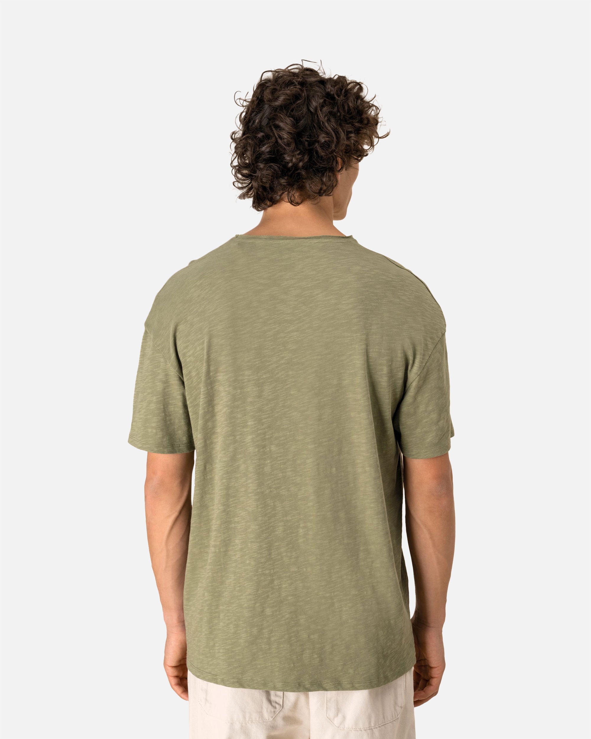 Herren Slub T-Shirt mit V-Ausschnitt von VIVID