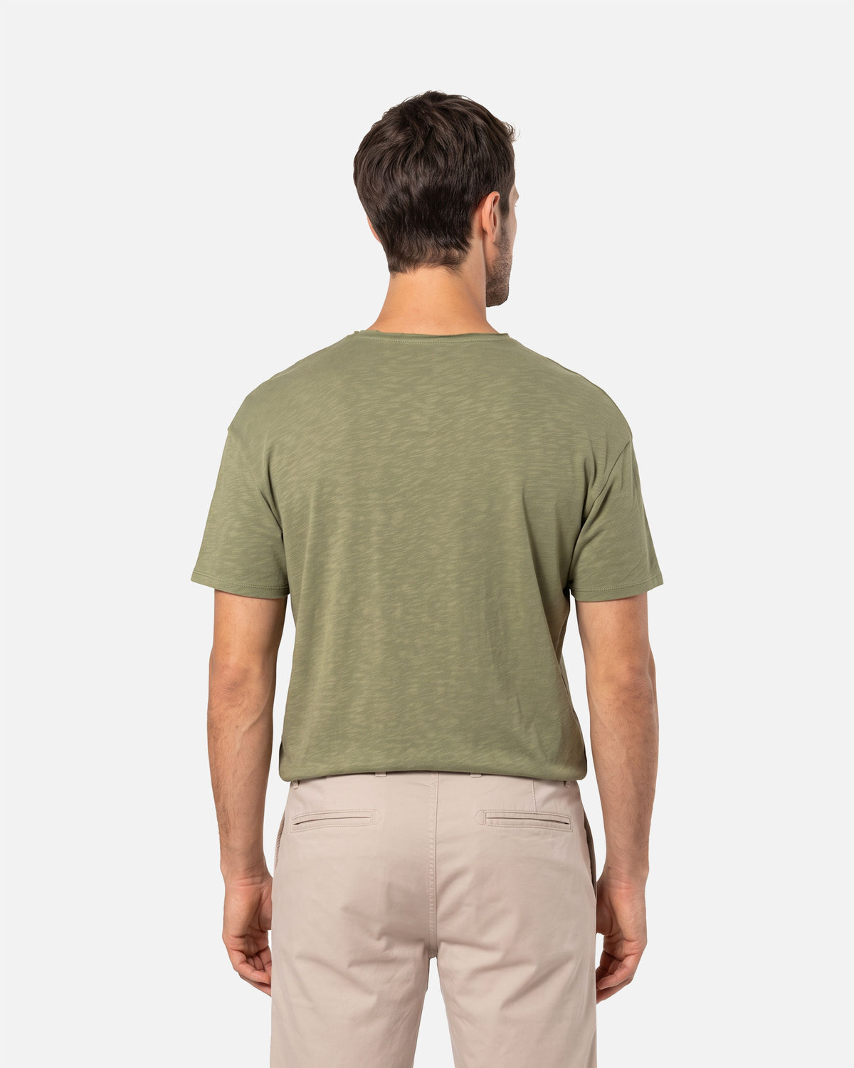 Herren Slub T-Shirt mit V-Ausschnitt von VIVID