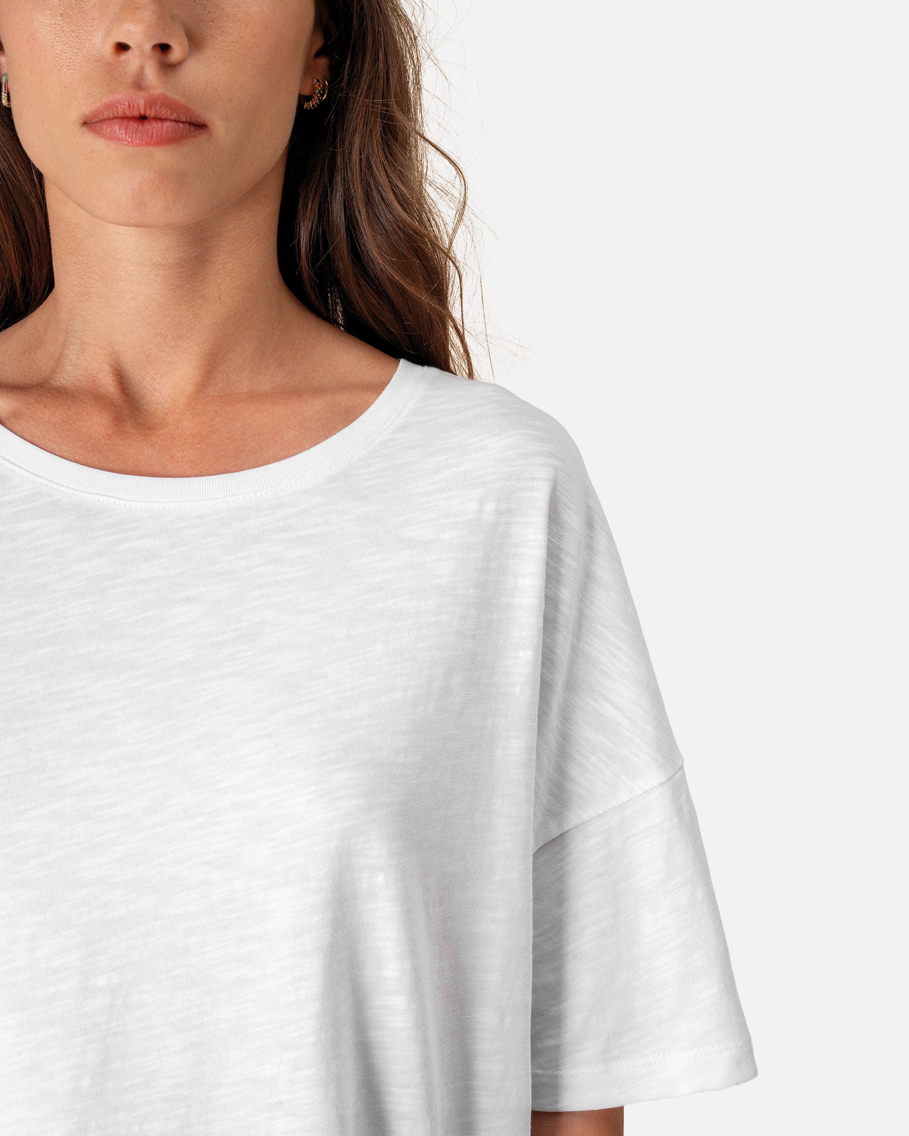 Übergroßes Damen Slub T-Shirt von VIVID