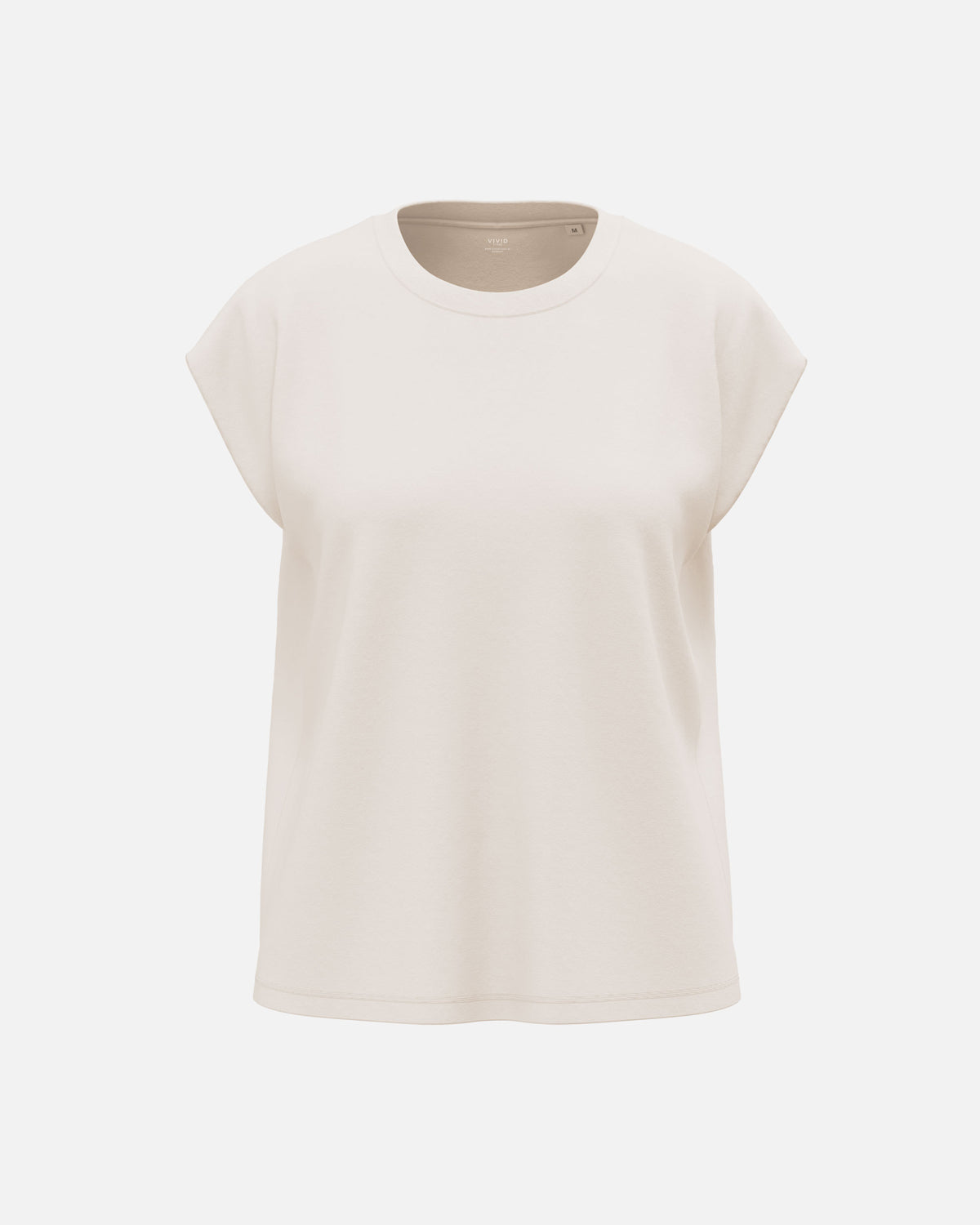 Übergroßes Damen Top mit Schulterpolstern Ivory von VIVID