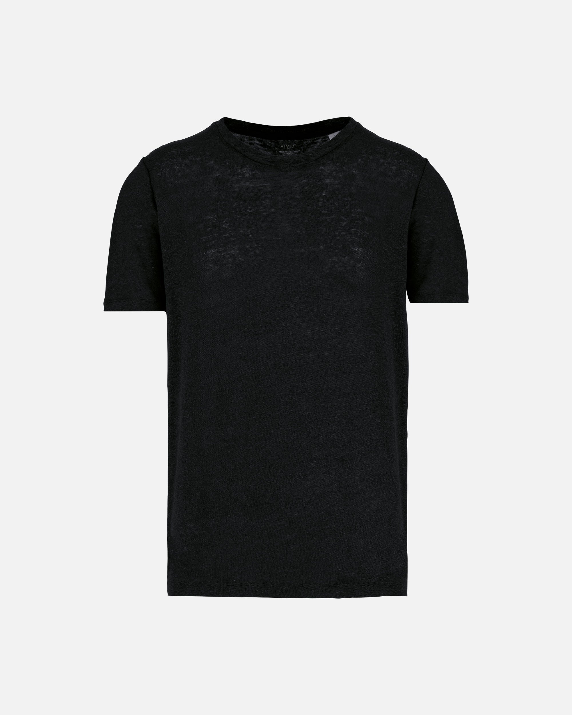 Herren Leinen T-Shirt Black von VIVID