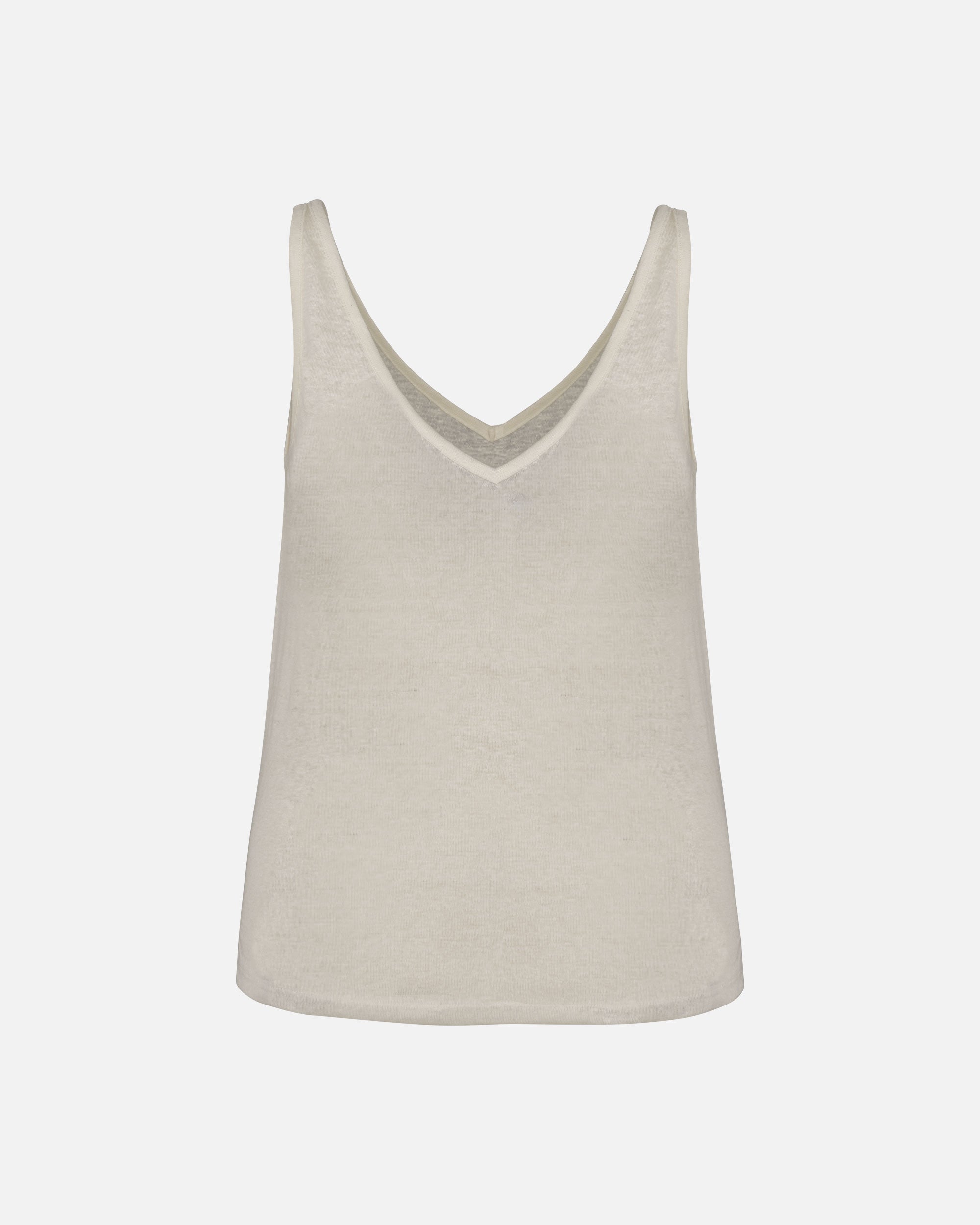Damen Leinen Top Ivory von VIVID