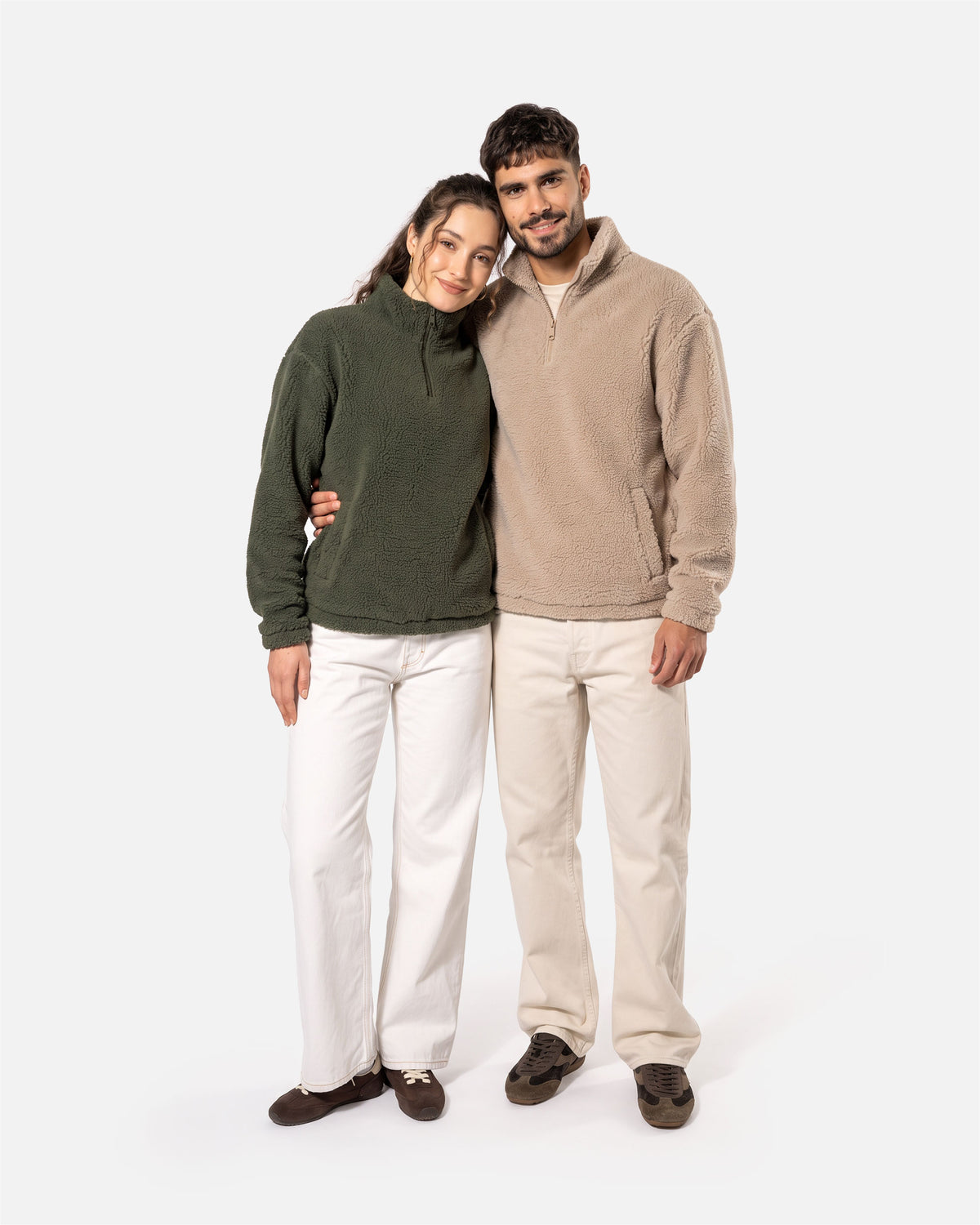 Unisex Sherpa 1/4 Zip Sweatshirt von VIVID