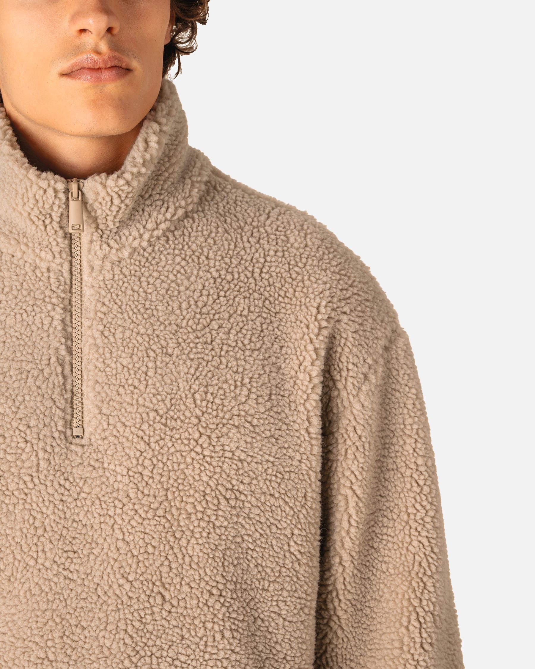 Unisex Sherpa 1/4 Zip Sweatshirt