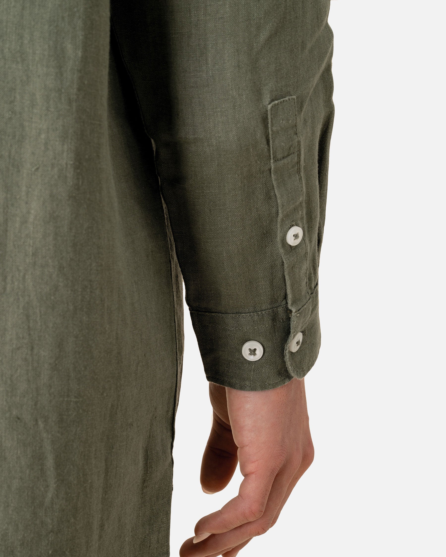 Damen Hemdblusen Leinenkleid
