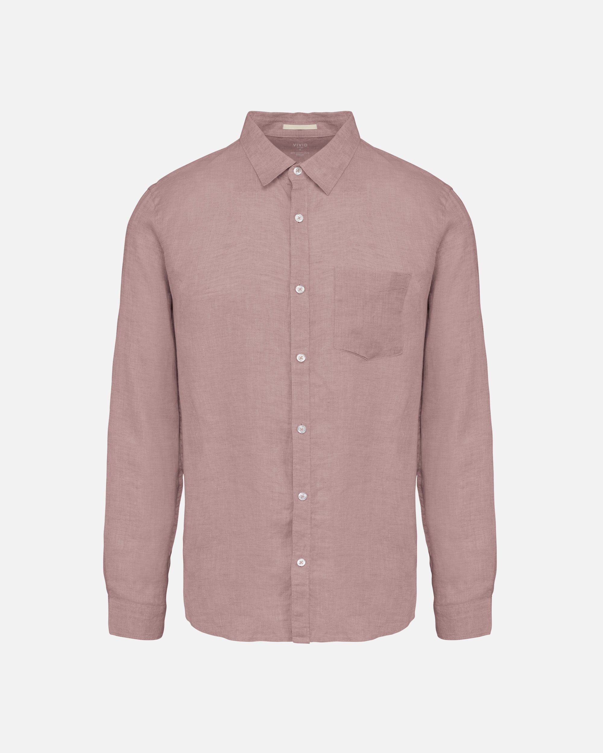 Leichtes Herren Leinenhemd Rose von VIVID