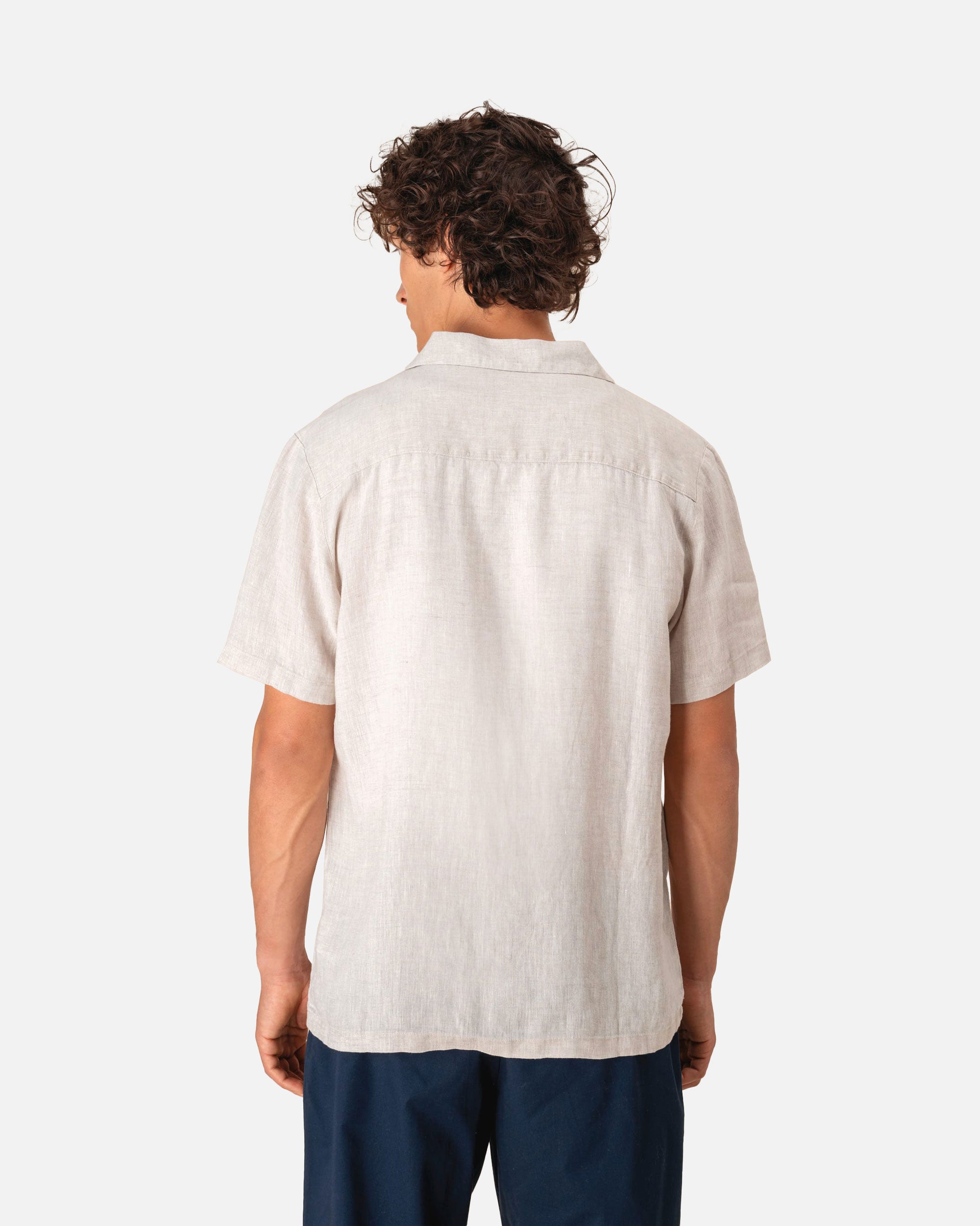 Leichtes Herren Kurzarm Leinenhemd von VIVID