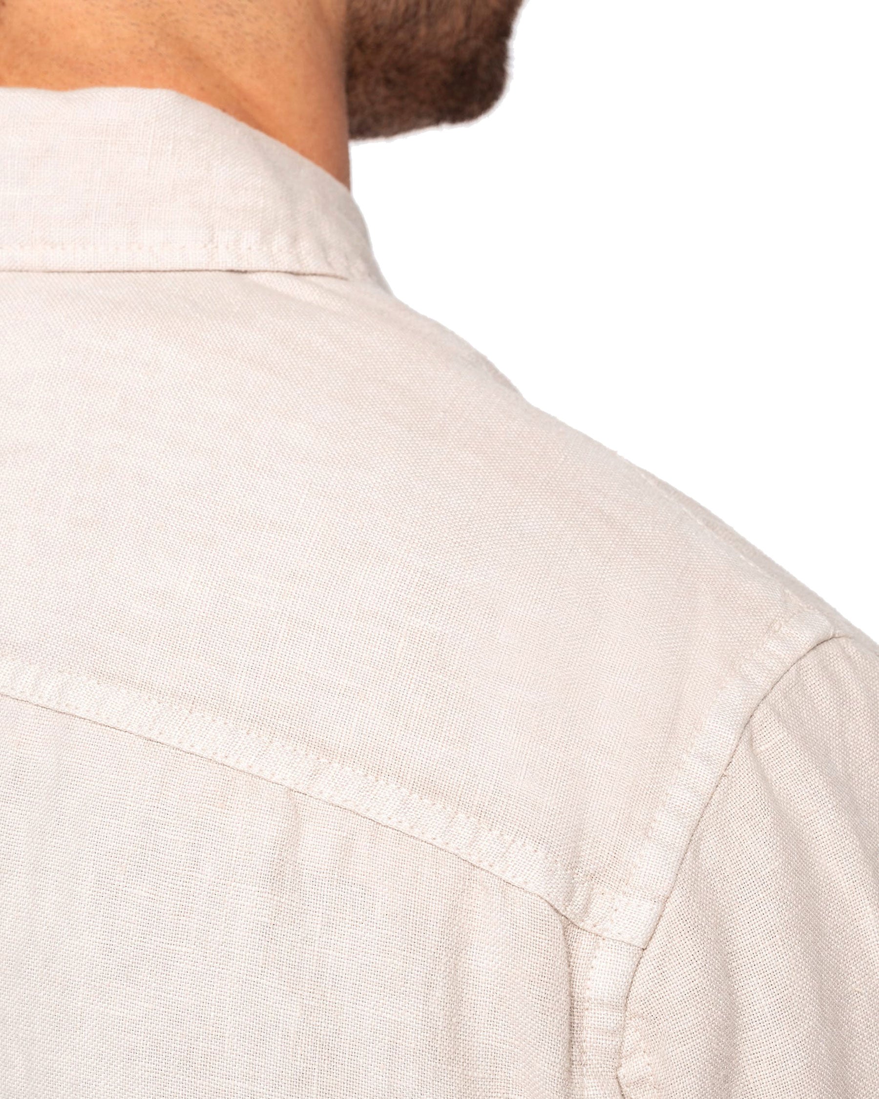 Ausgewaschene Herren Leinen Hemdjacke von VIVID