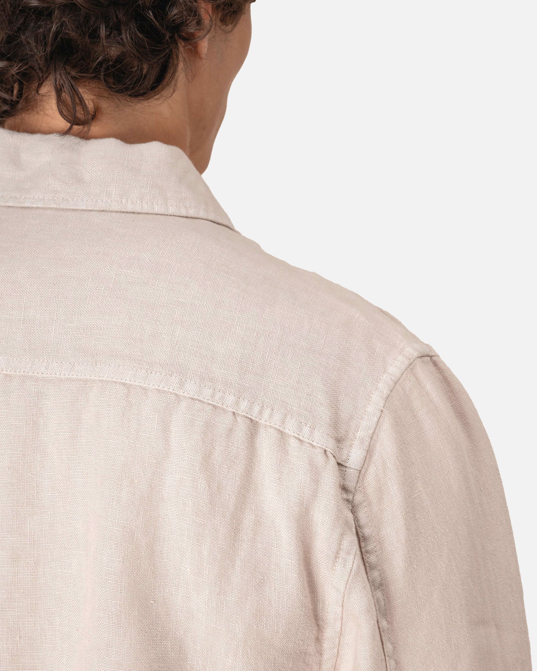 Ausgewaschene Herren Leinen Hemdjacke von VIVID