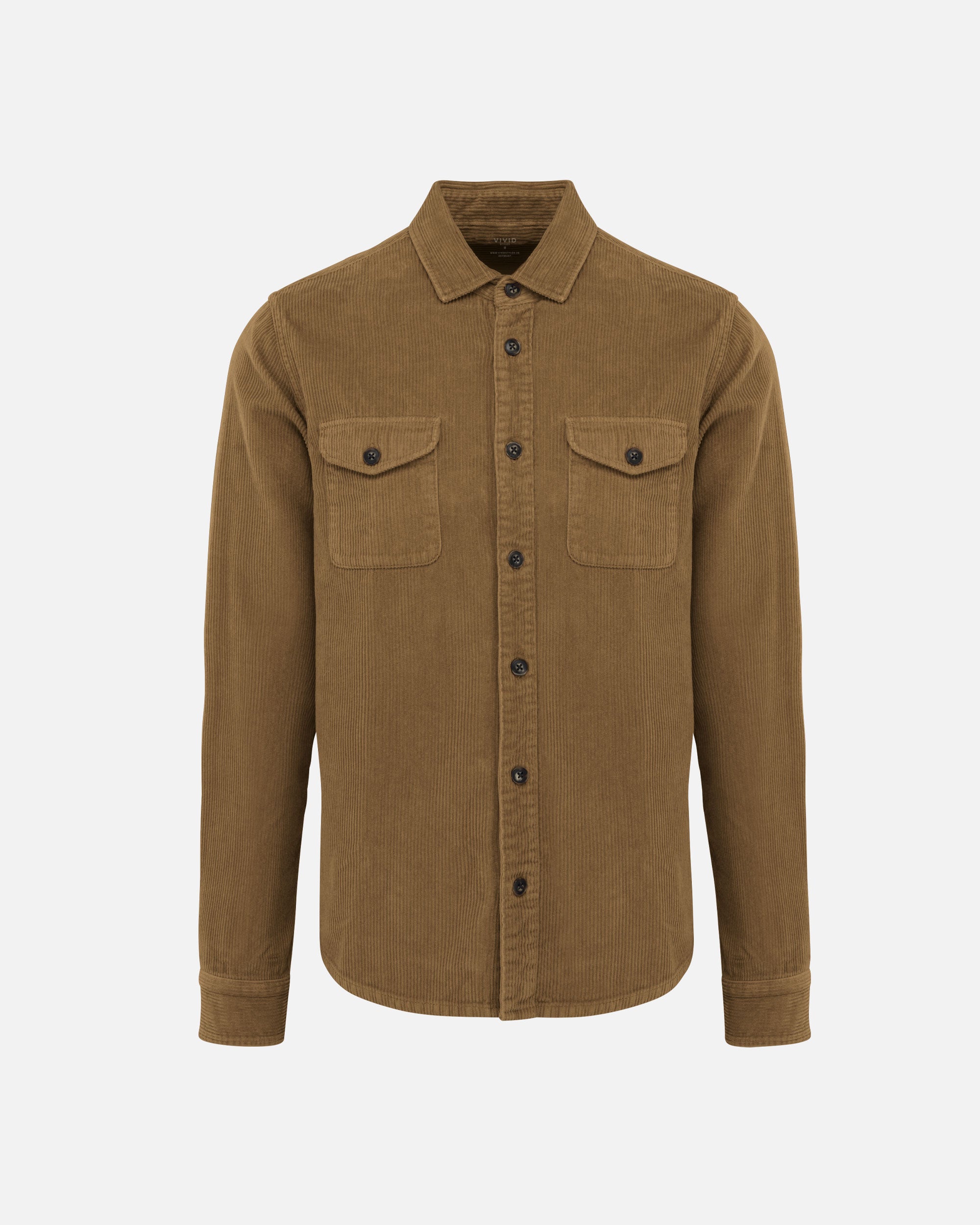 Herren Cord Jacke Washed Brown Sugar von VIVID