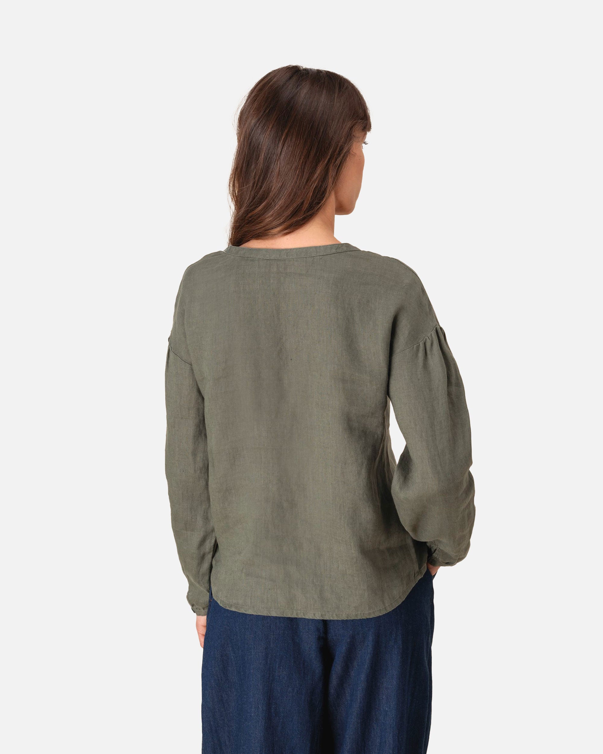 Damen Leinenkittel T-Shirt von VIVID