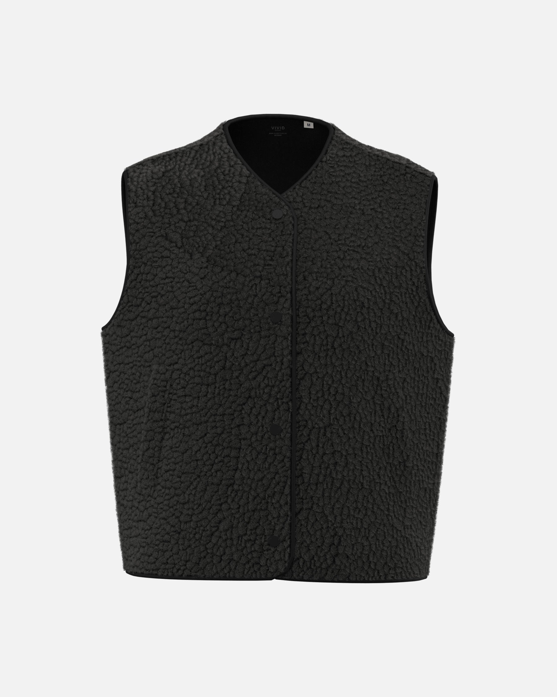 Damen Sherpa Weste Black von VIVID