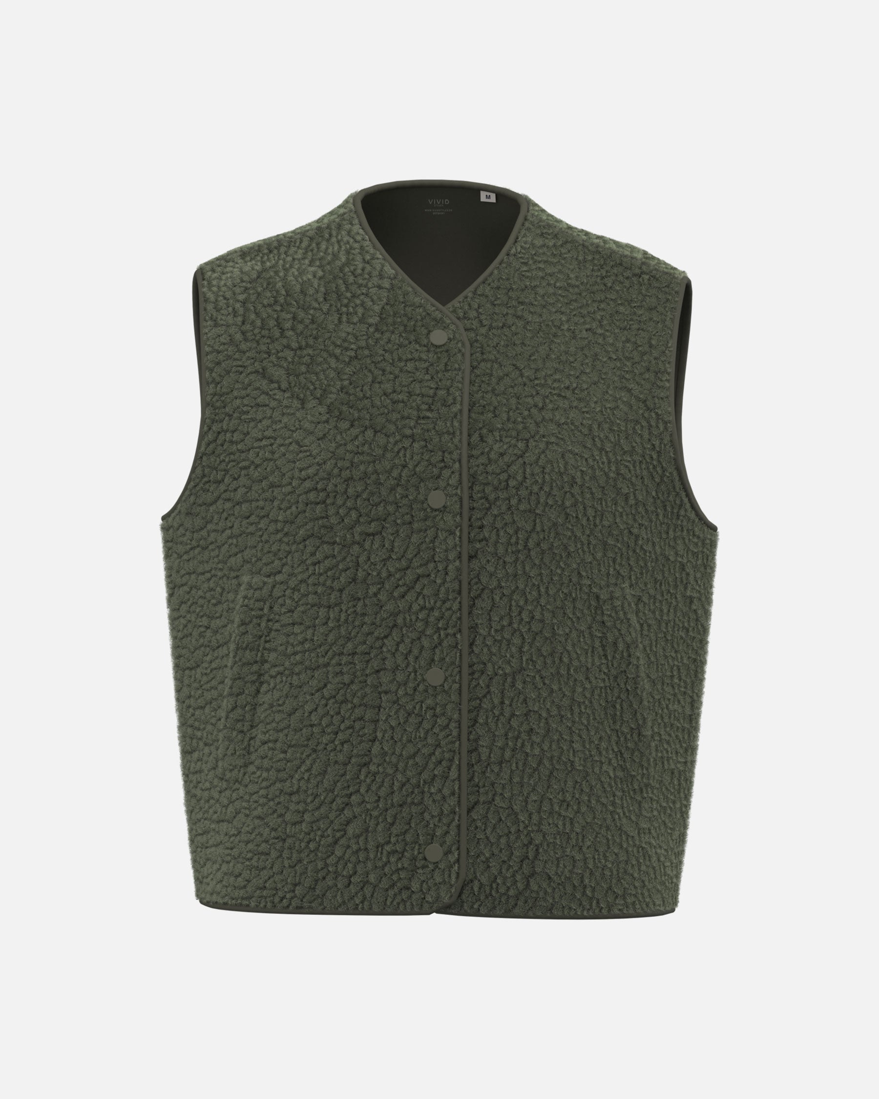 Damen Sherpa Weste Forest Khaki von VIVID