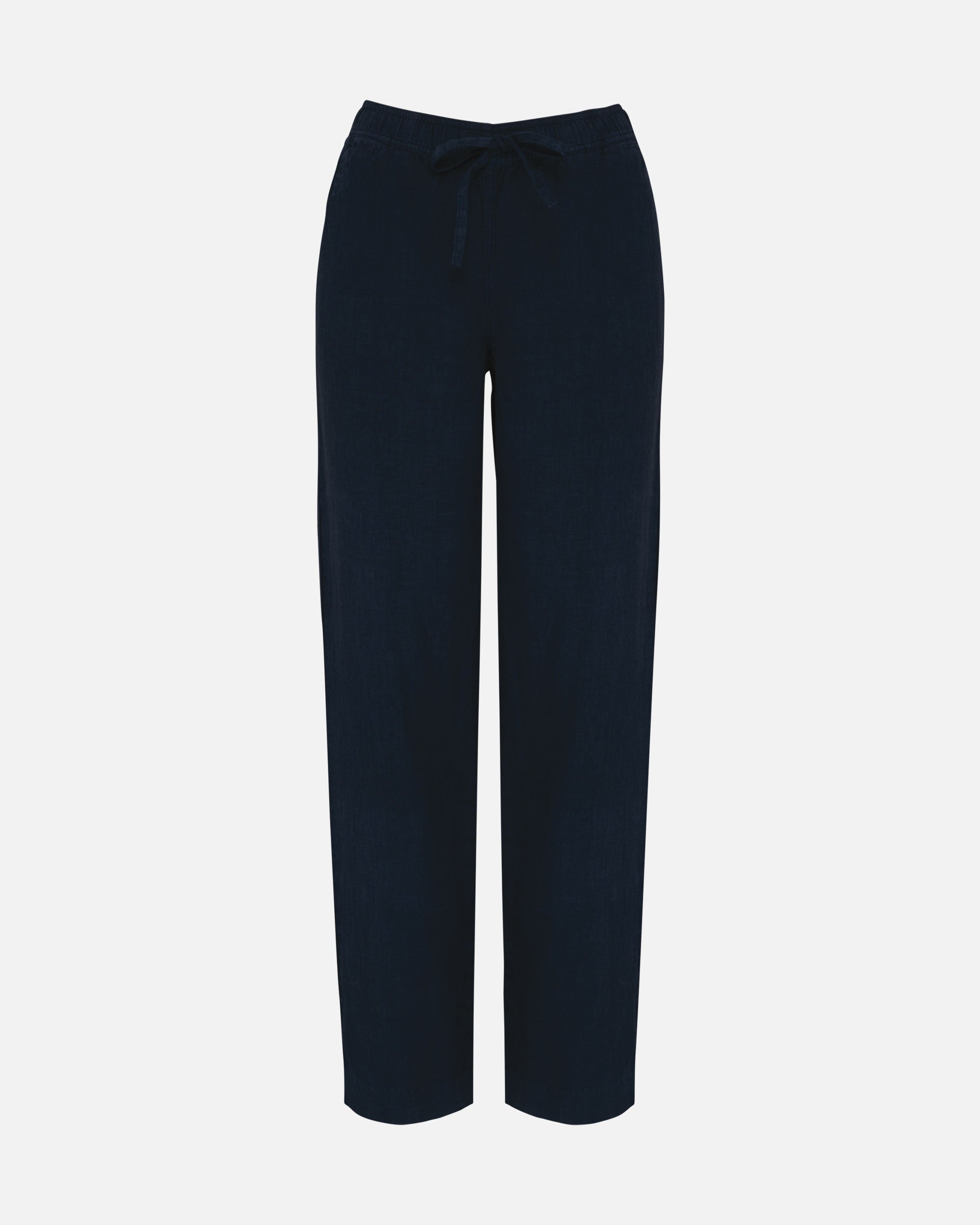 Ausgewaschene Damen Leinenhose Navy Blue von VIVID