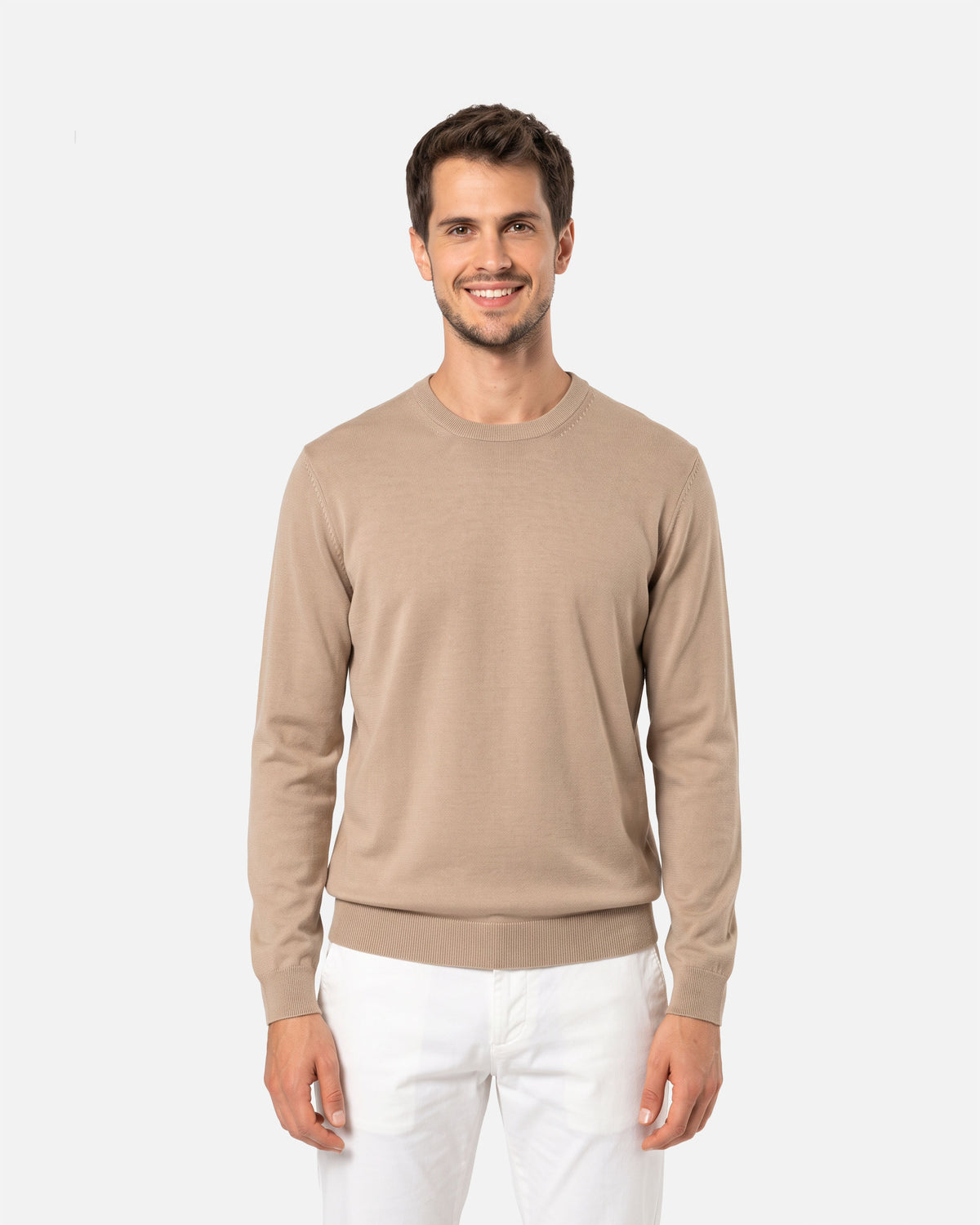 Herren Strick Pullover Desert Sand von VIVID