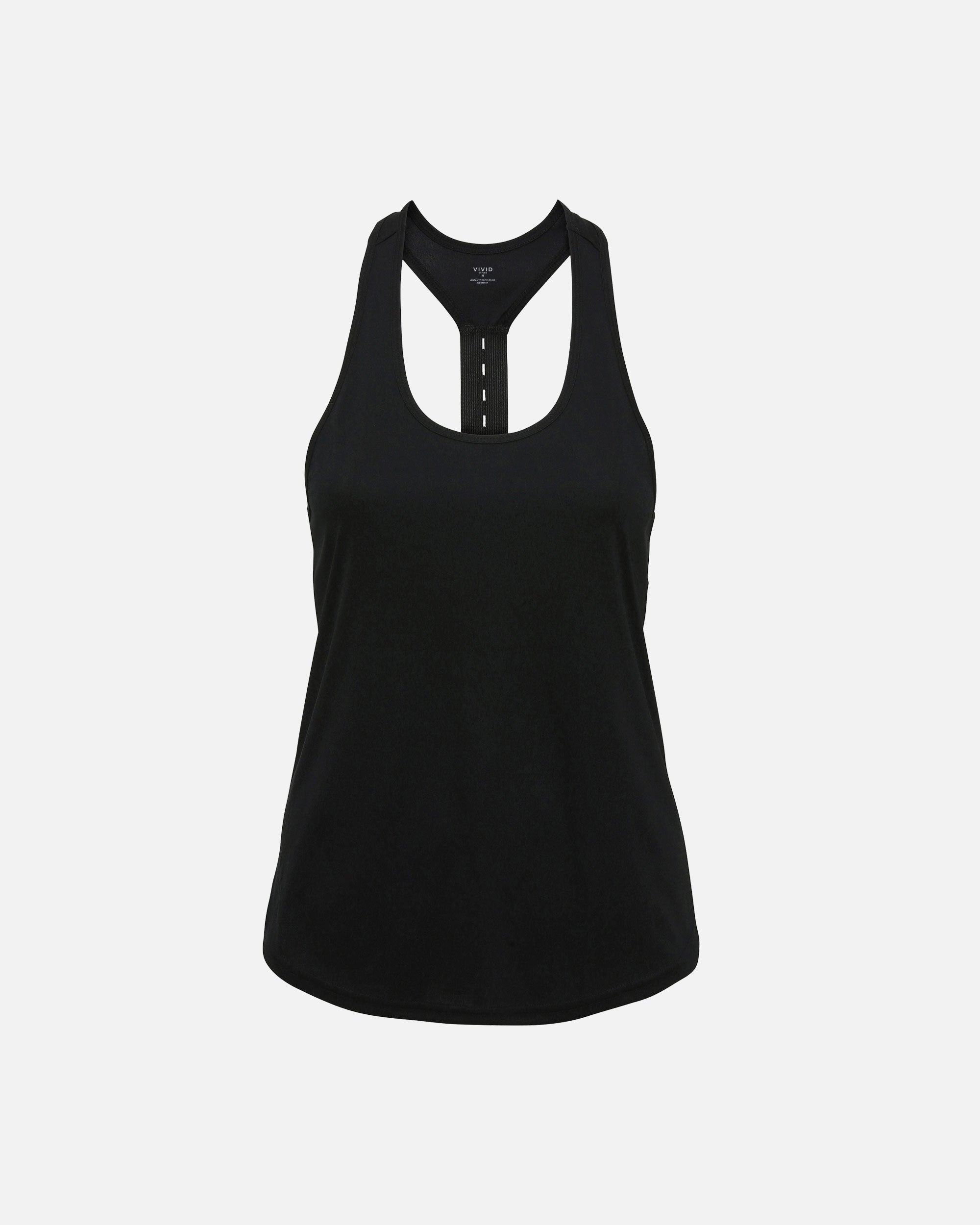 Damen Sport Tanktop mit Rückengurt Black von VIVID