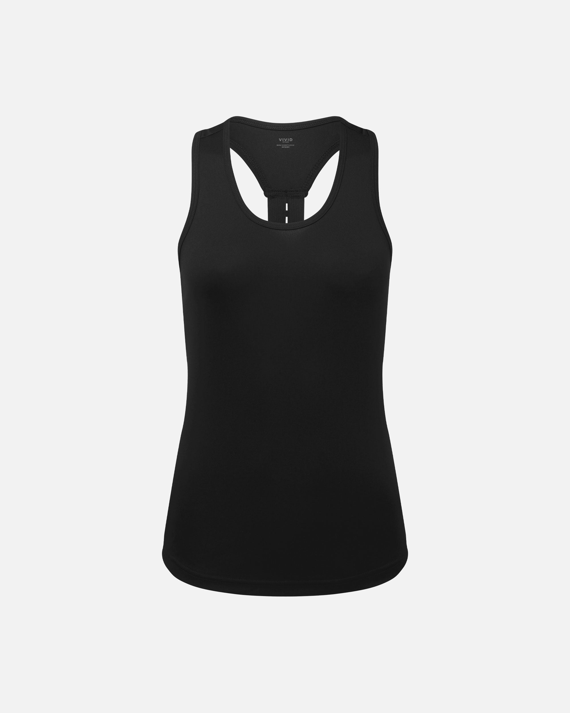 Damen Sport Tanktop mit Rückengurt Black von VIVID