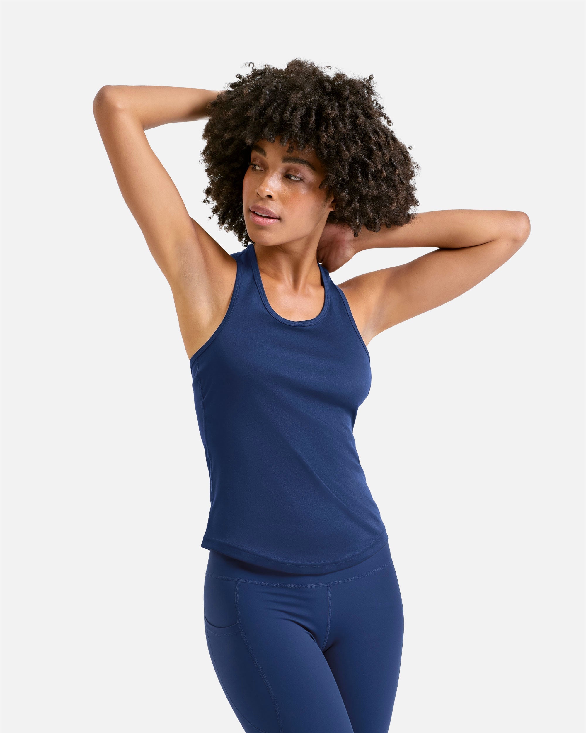 Damen Sport Tanktop mit Rückengurt Navy Blue von VIVID