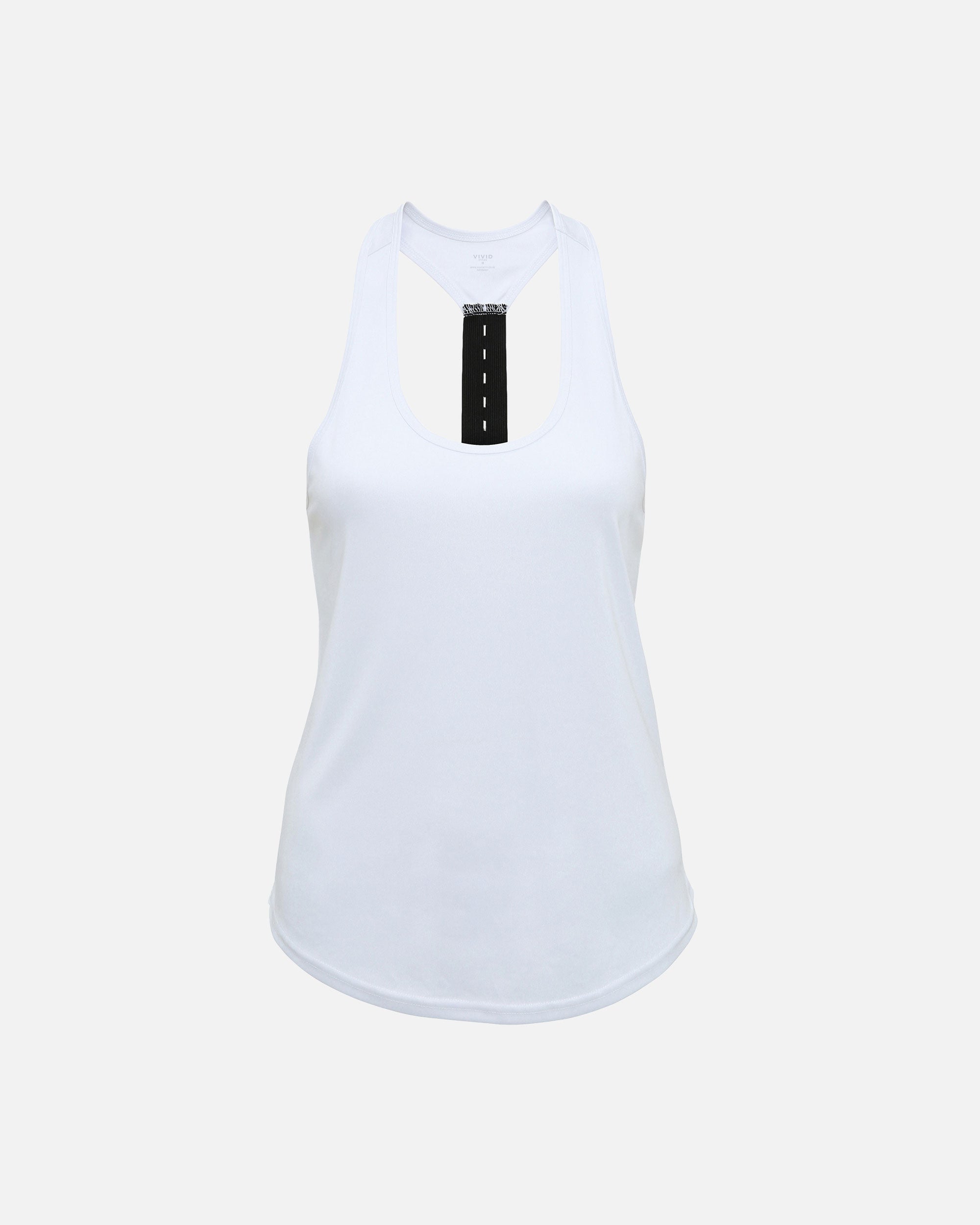 Damen Sport Tanktop mit Rückengurt White von VIVID