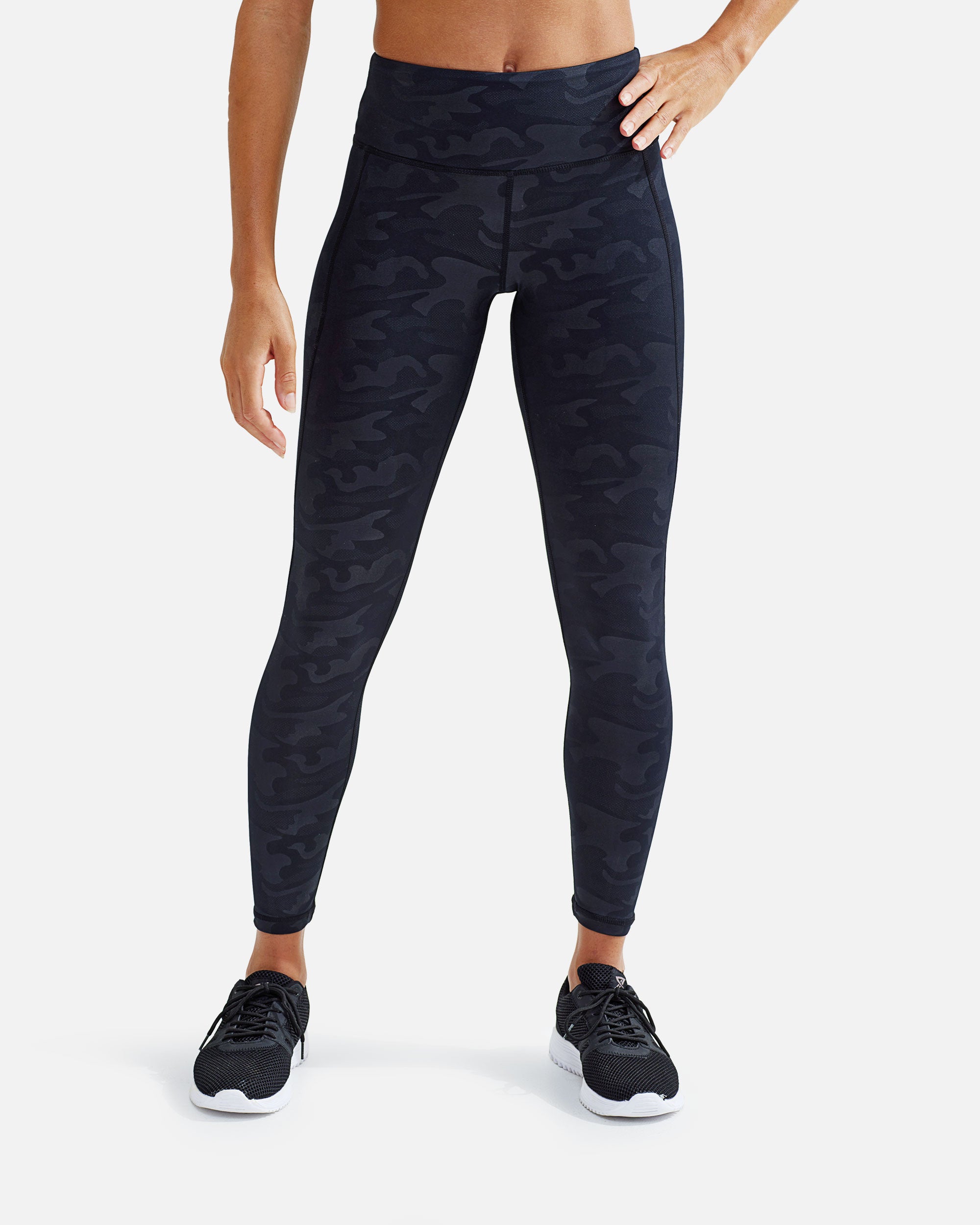 Damen Camouflage Leggings Black Camo von VIVID