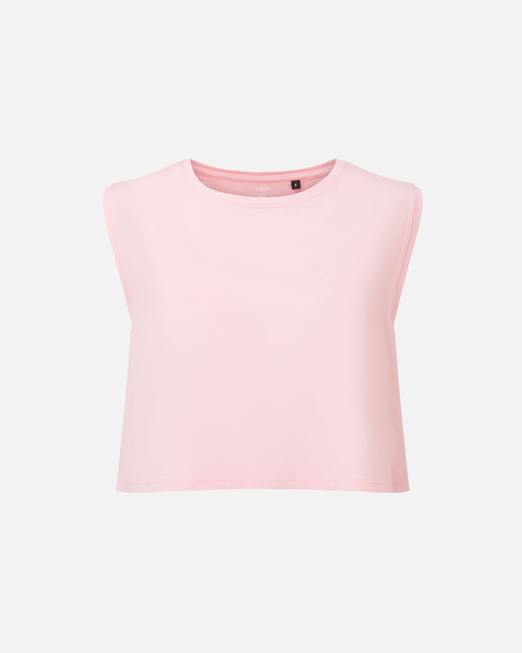 Bauchfreies Damen Tanktop Light Pink von VIVID
