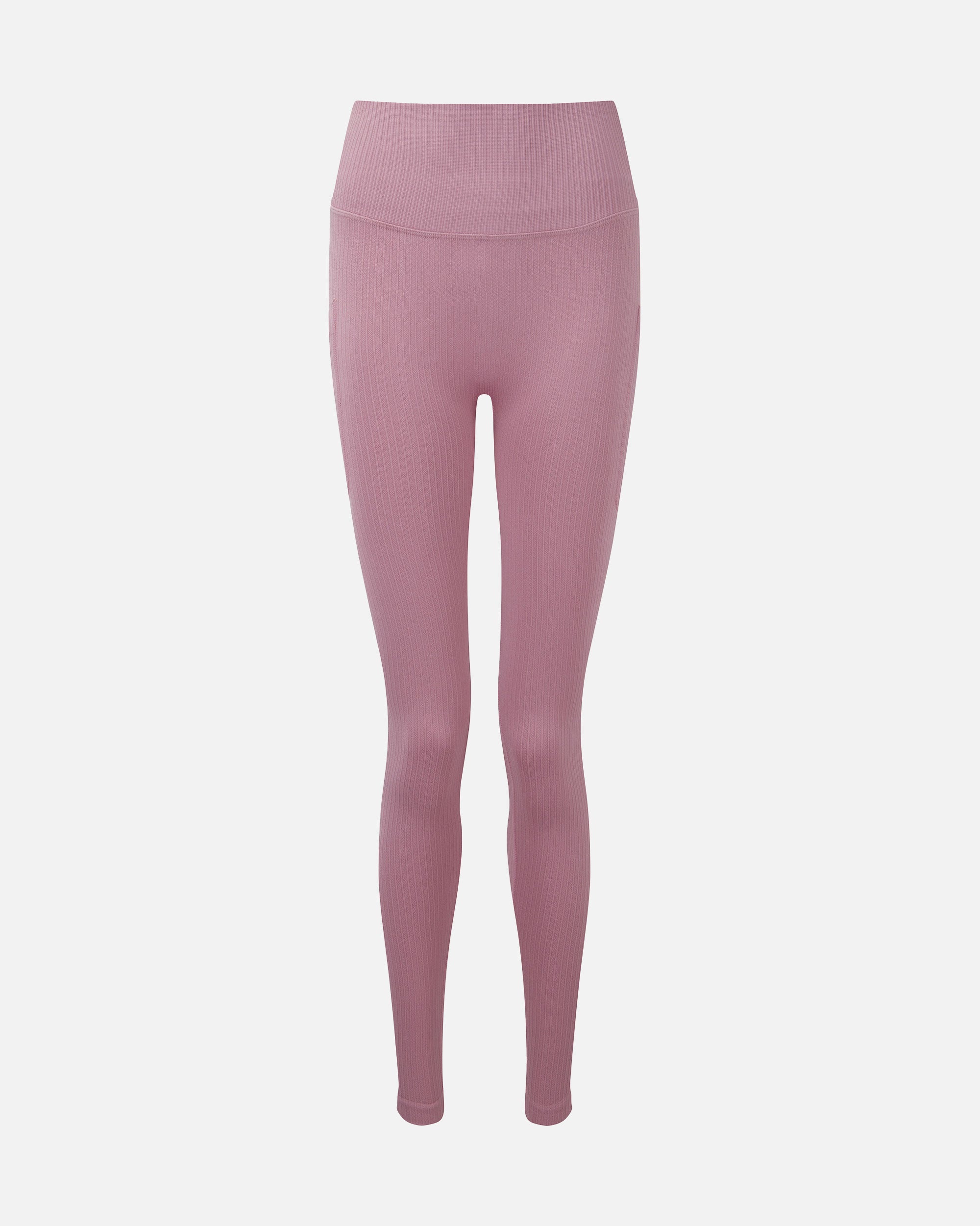 Damen Ribbed Pocket Leggings Mauve von VIVID
