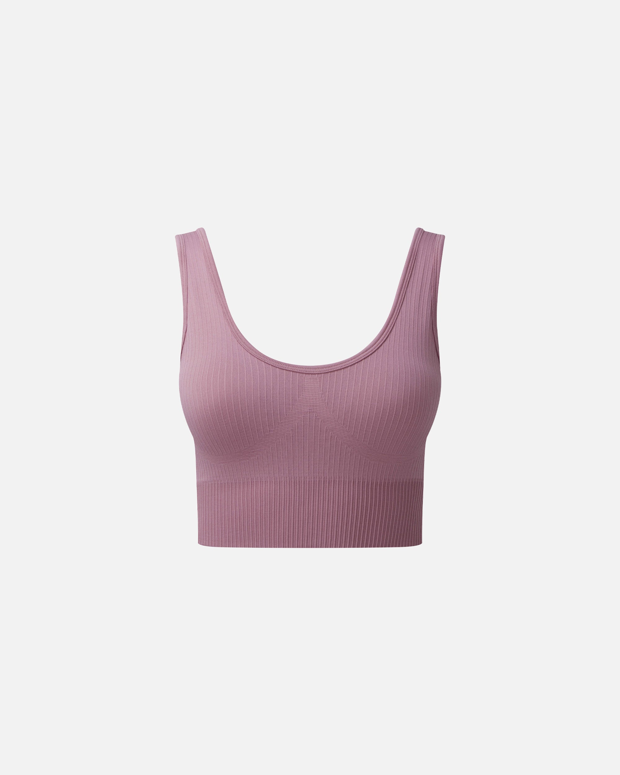 Damen Ribbed Sport-BH Mauve von VIVID