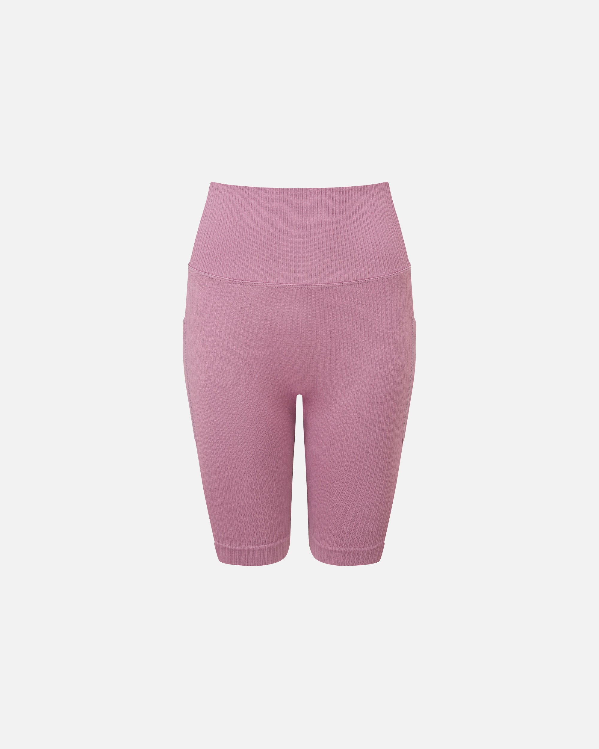 Damen Ribbed Pocket Sport Shorts Mauve von VIVID