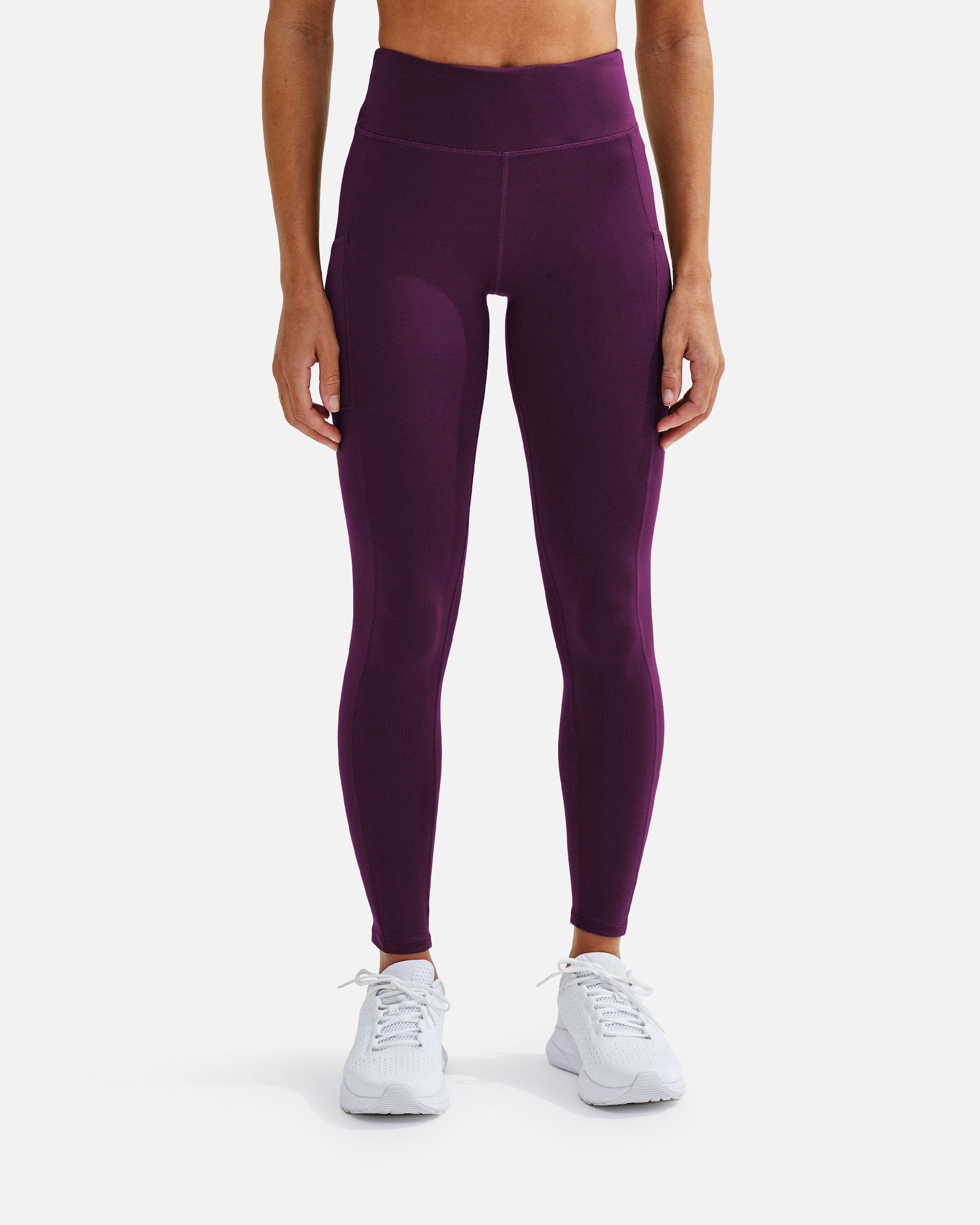 Damen Kompressions Pocket Leggings Mulberry von VIVID