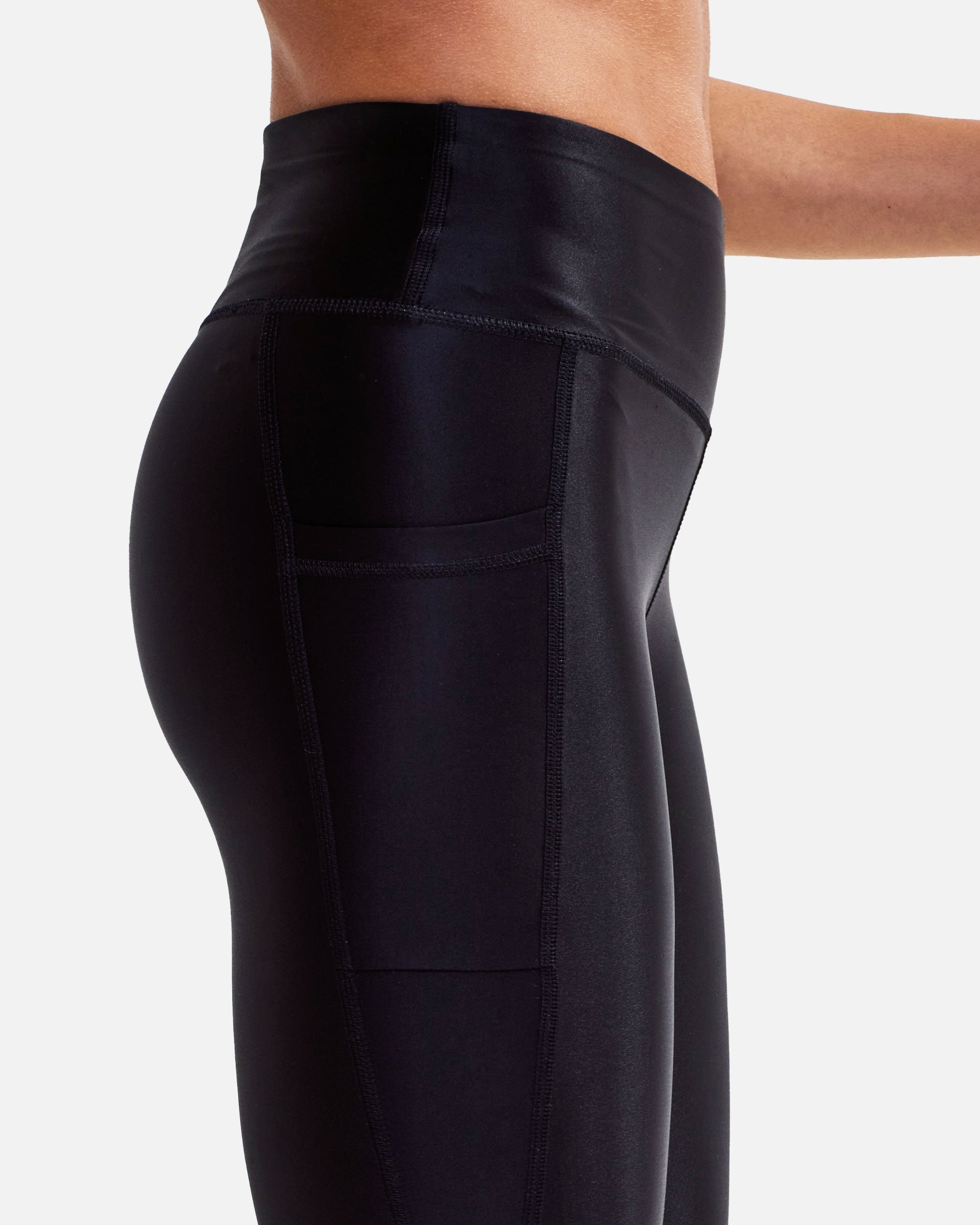 Damen Hochglanz Pocket Leggings von VIVID