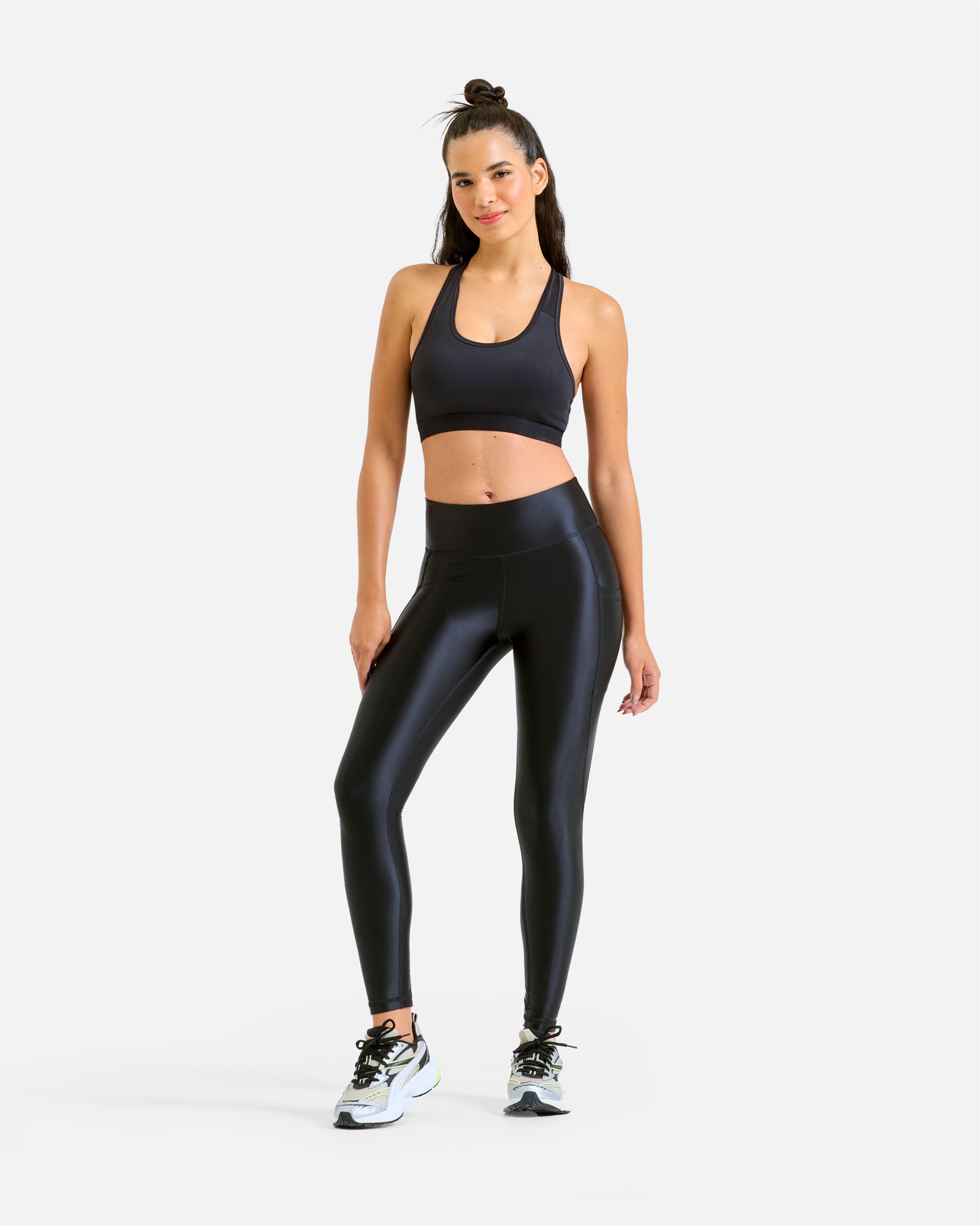 Damen Hochglanz Pocket Leggings von VIVID