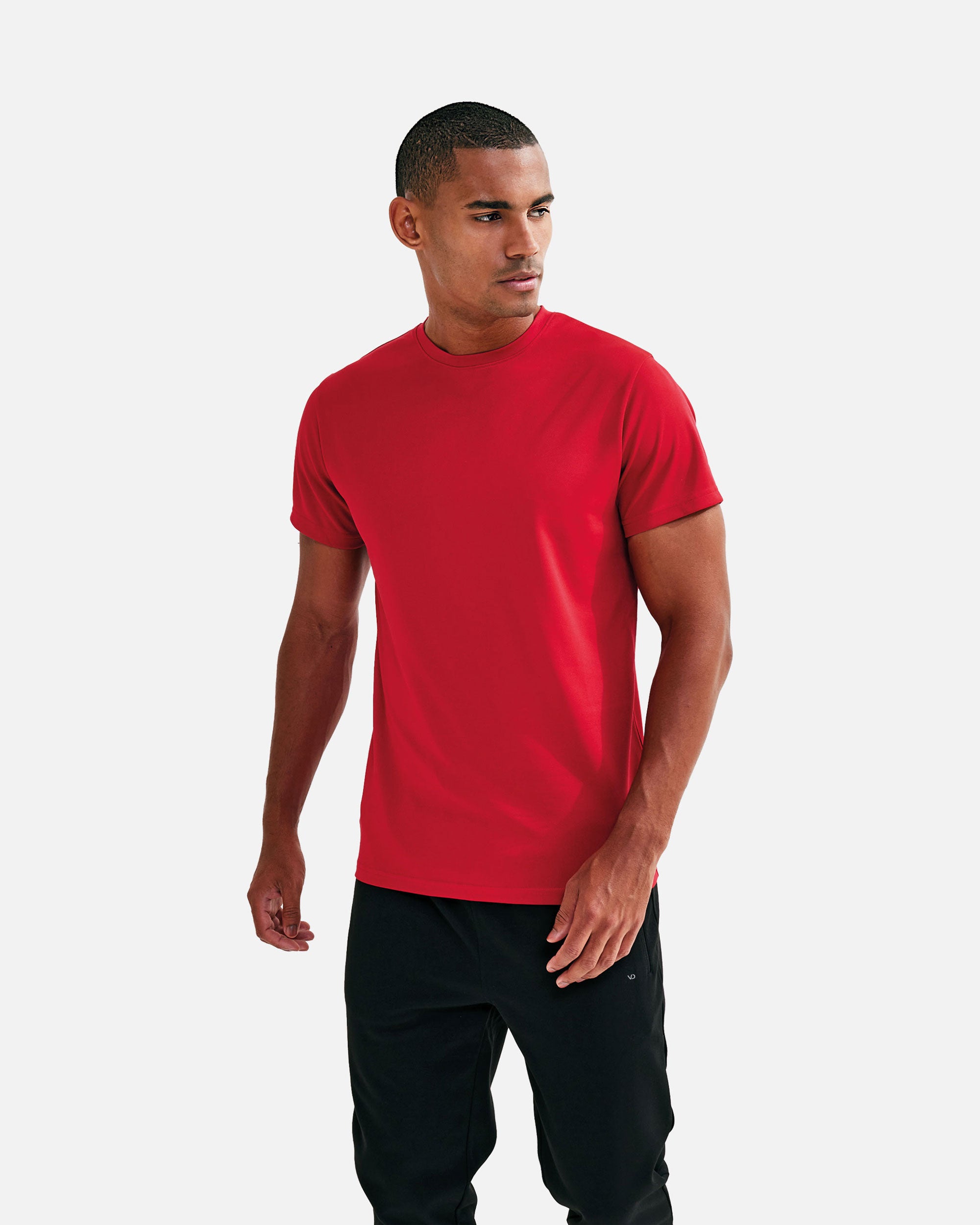 Herren Active Sport T-Shirt Fire Red von VIVID