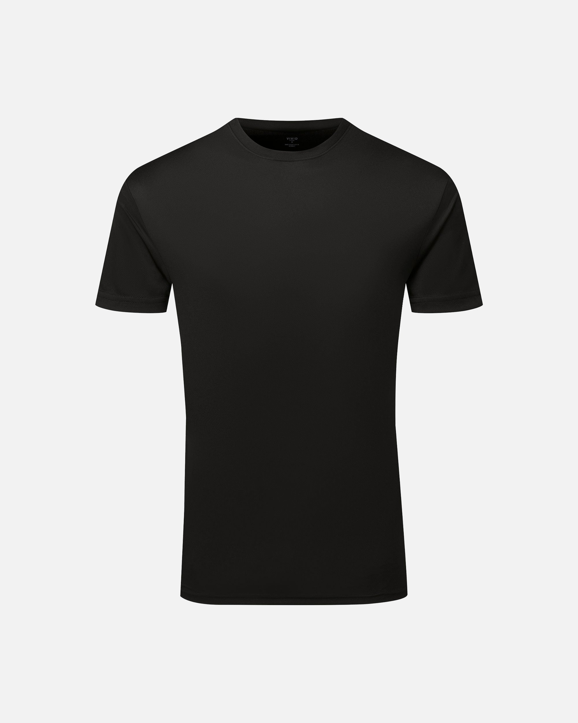 Herren Active Sport T-Shirt Black von VIVID