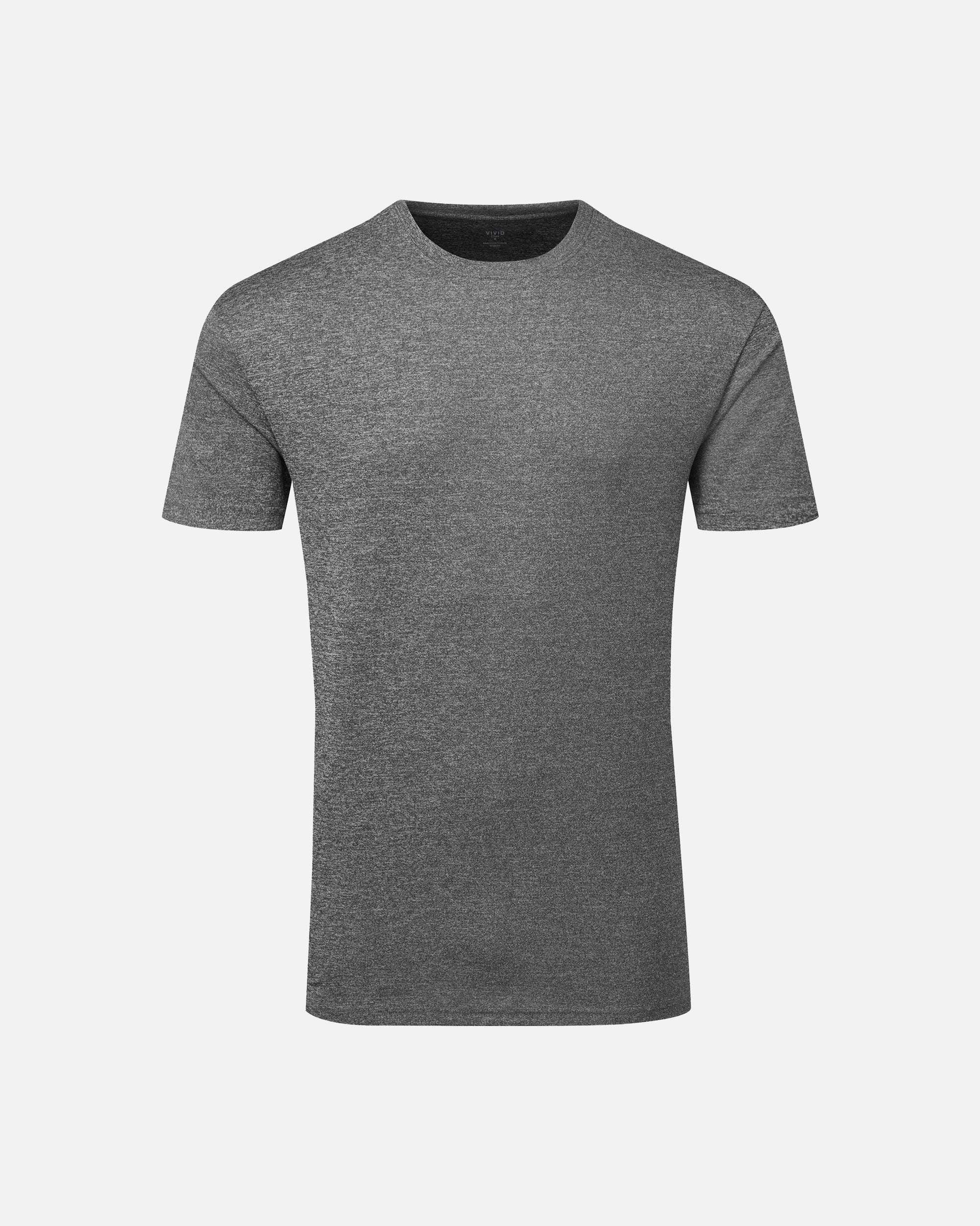 Herren Active Sport T-Shirt Black Melange von VIVID