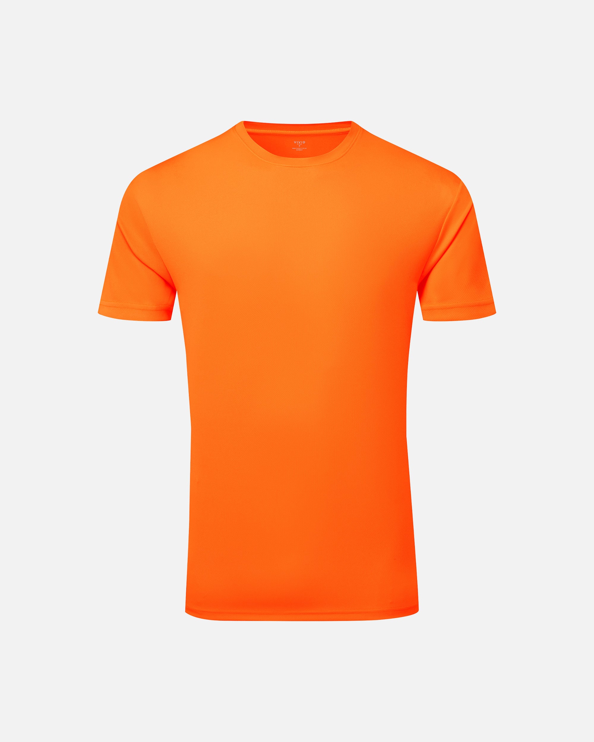 Herren Active Sport T-Shirt Neon Orange von VIVID