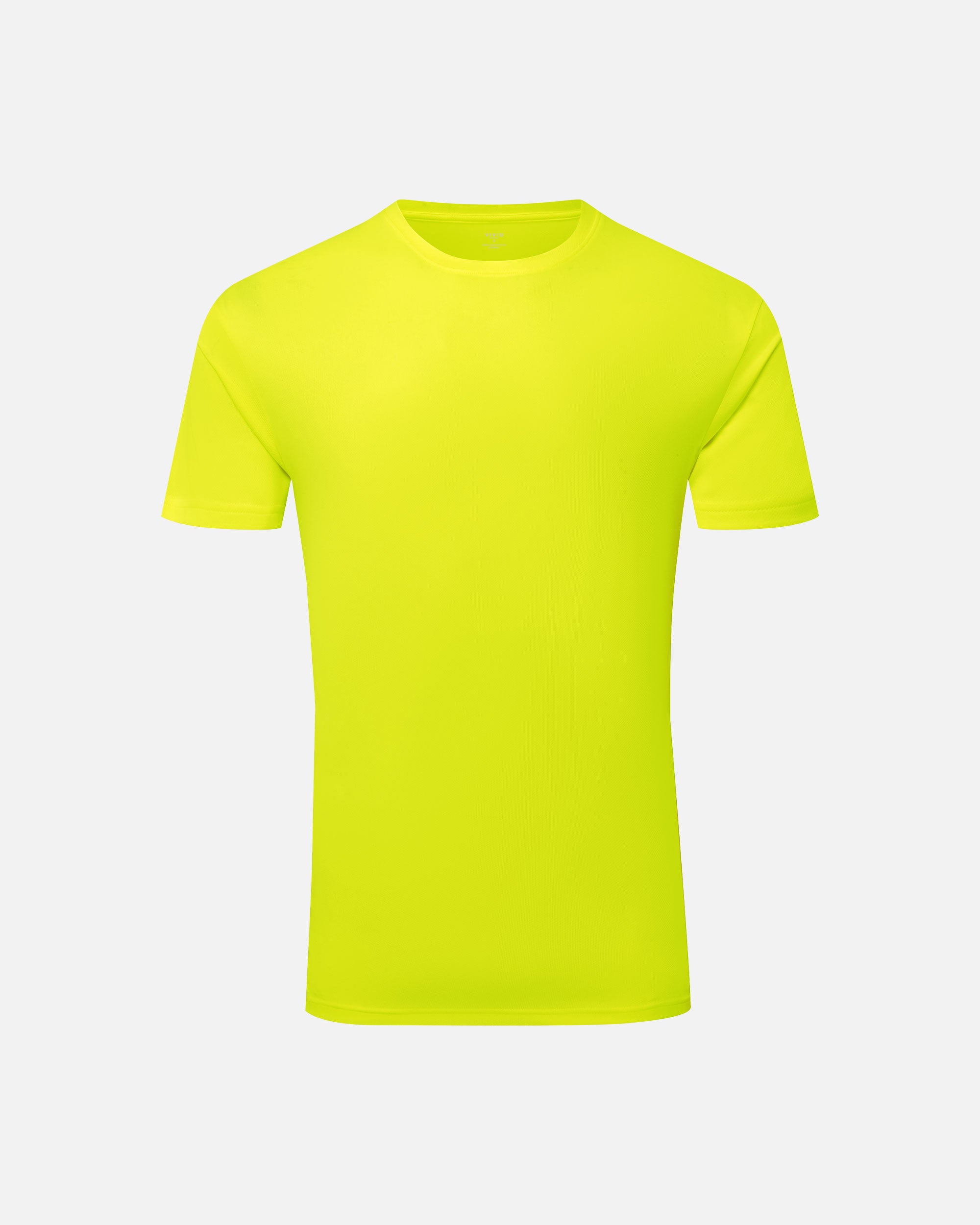 Herren Active Sport T-Shirt Neon Yellow von VIVID