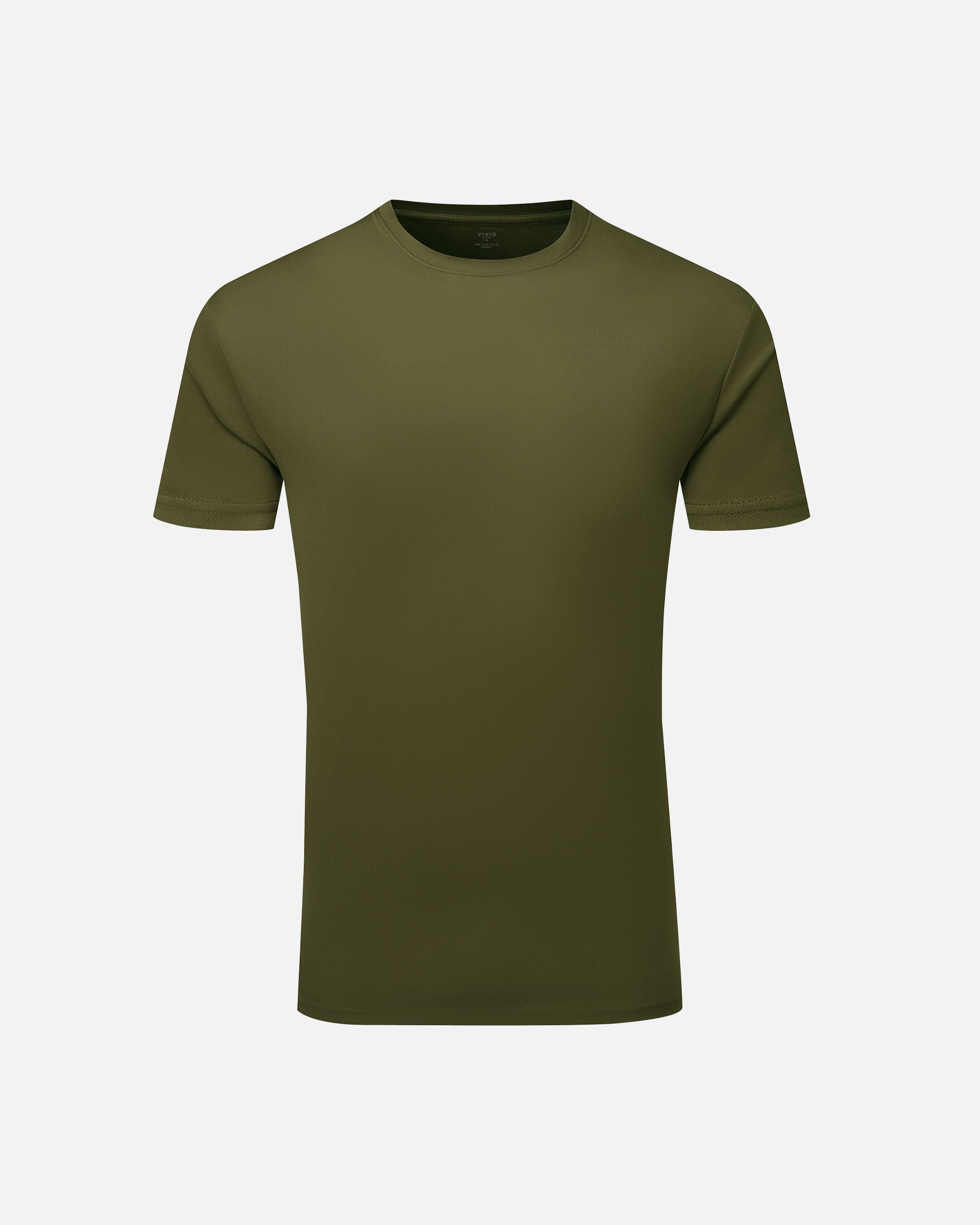 Herren Active Sport T-Shirt Olive von VIVID