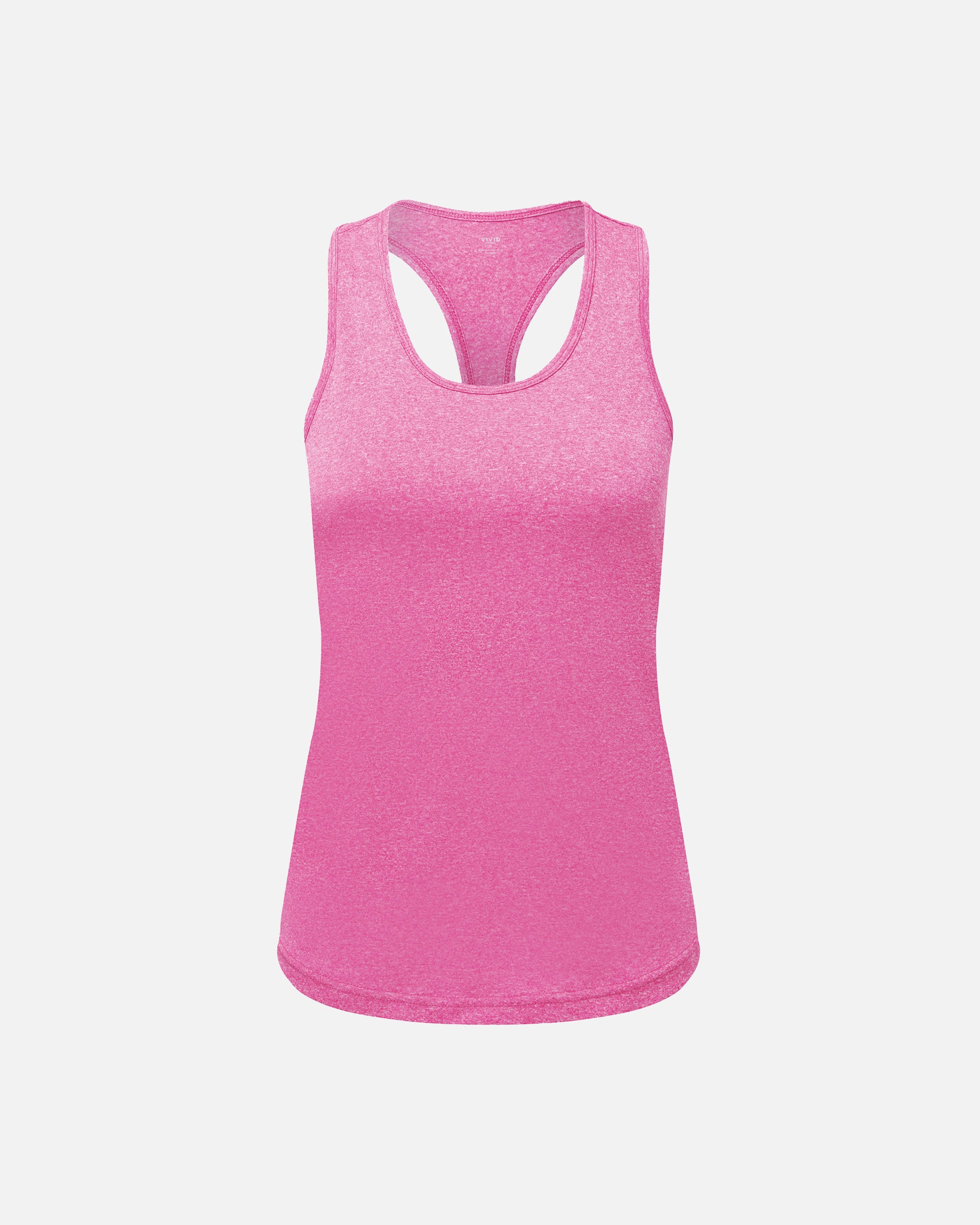 Damen Sport Tanktop mit schlankem Racerback Pink von VIVID