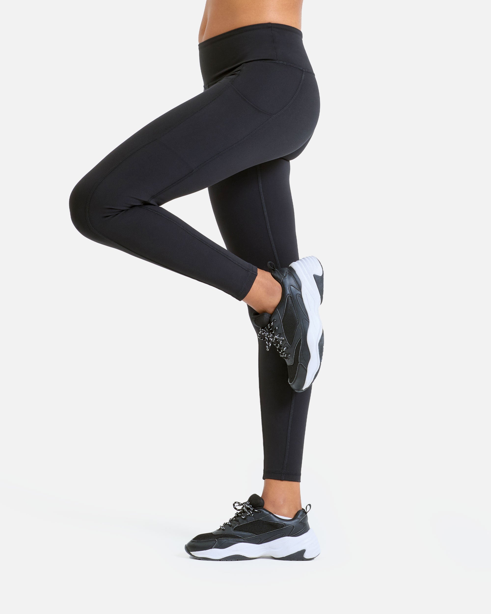 Klassische Damen Pocket Leggings Black von VIVID