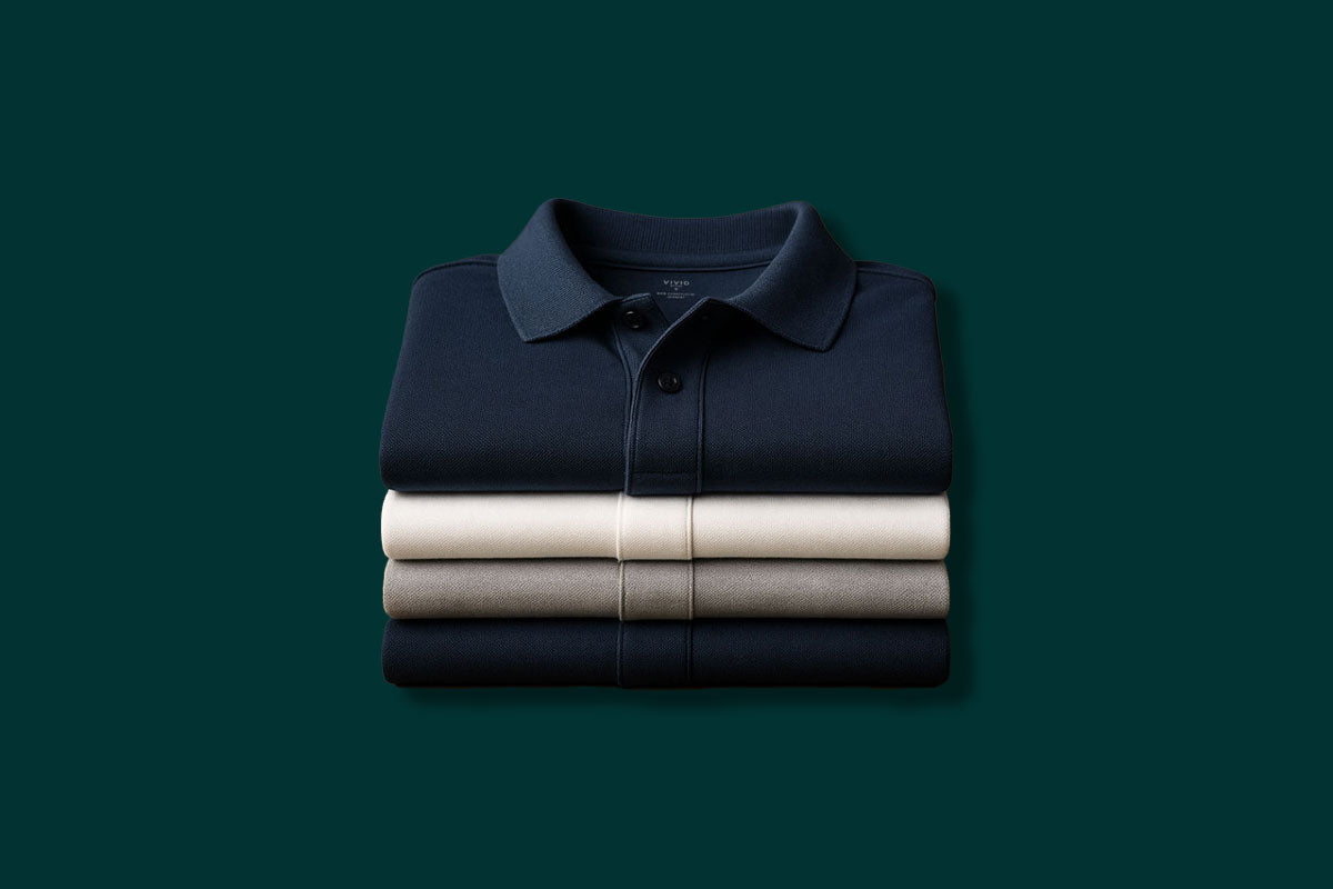 Zusammengelegte Polohemden | VIVID Blog