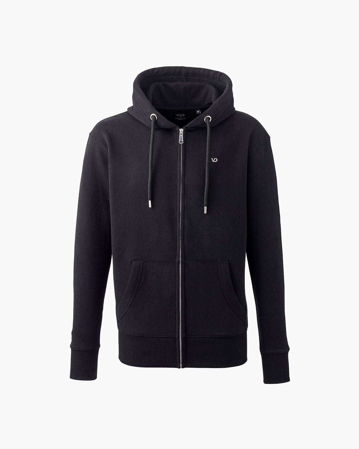 Herren Everyday Zip Kapuzenpullover Black von V I V I D