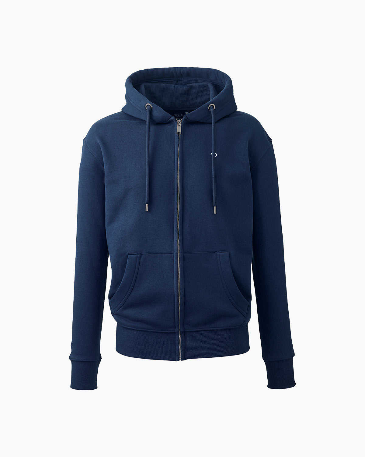 Herren Everyday Zip Kapuzenpullover Navy Blue von V I V I D