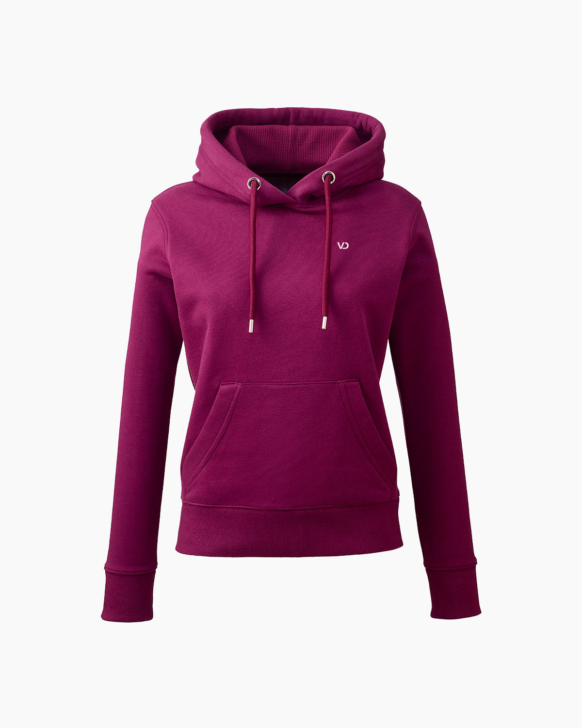 Damen Everyday Kapuzenpullover Burgundy von V I V I D