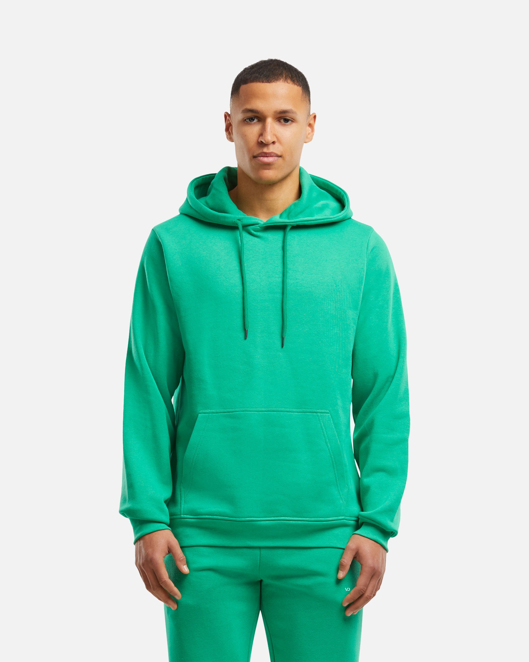 Klassischer Herren Kapuzenpullover Kelly Green von VIVID