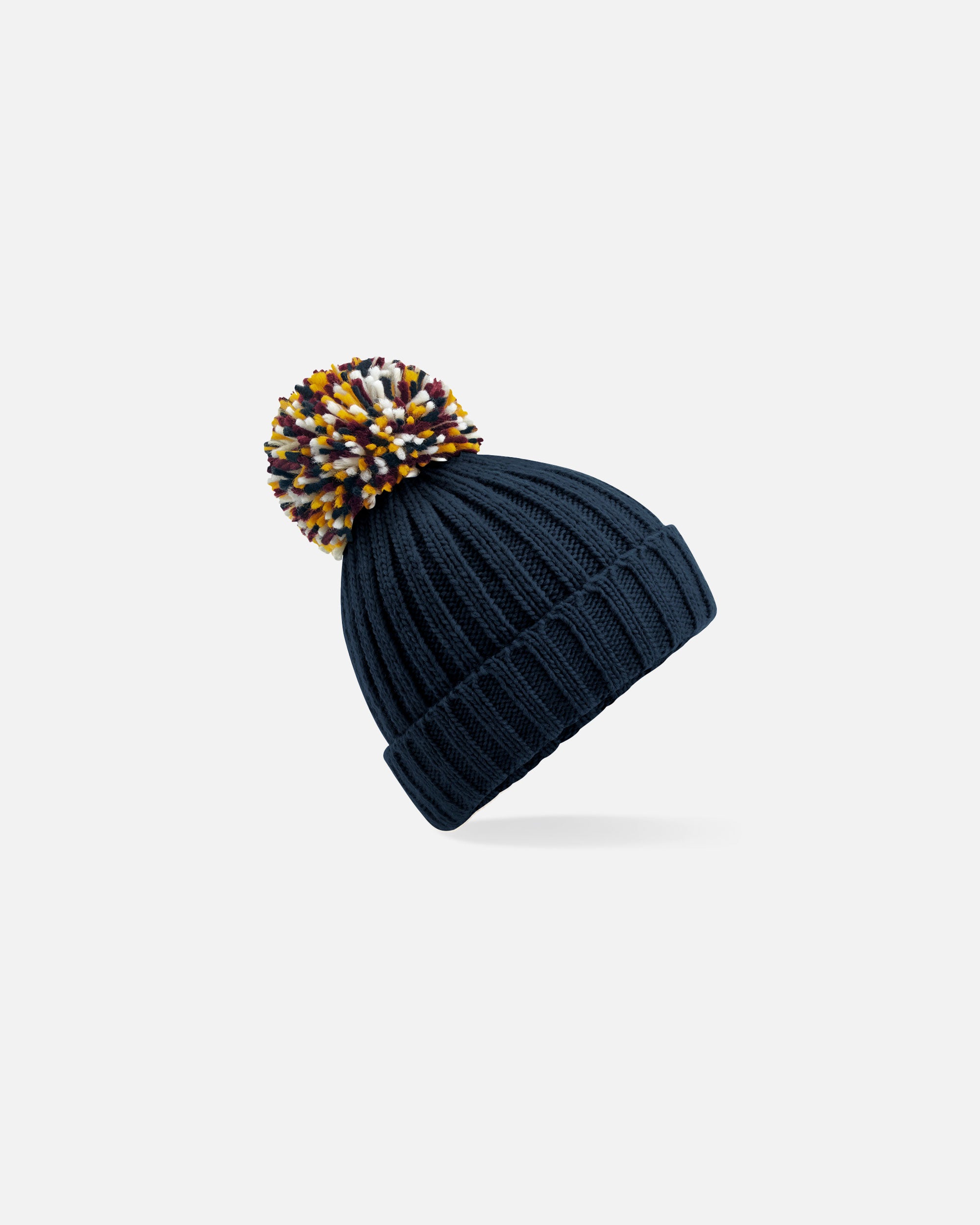 Mütze mit extragroßem Bommel Navy Blue von VIVID