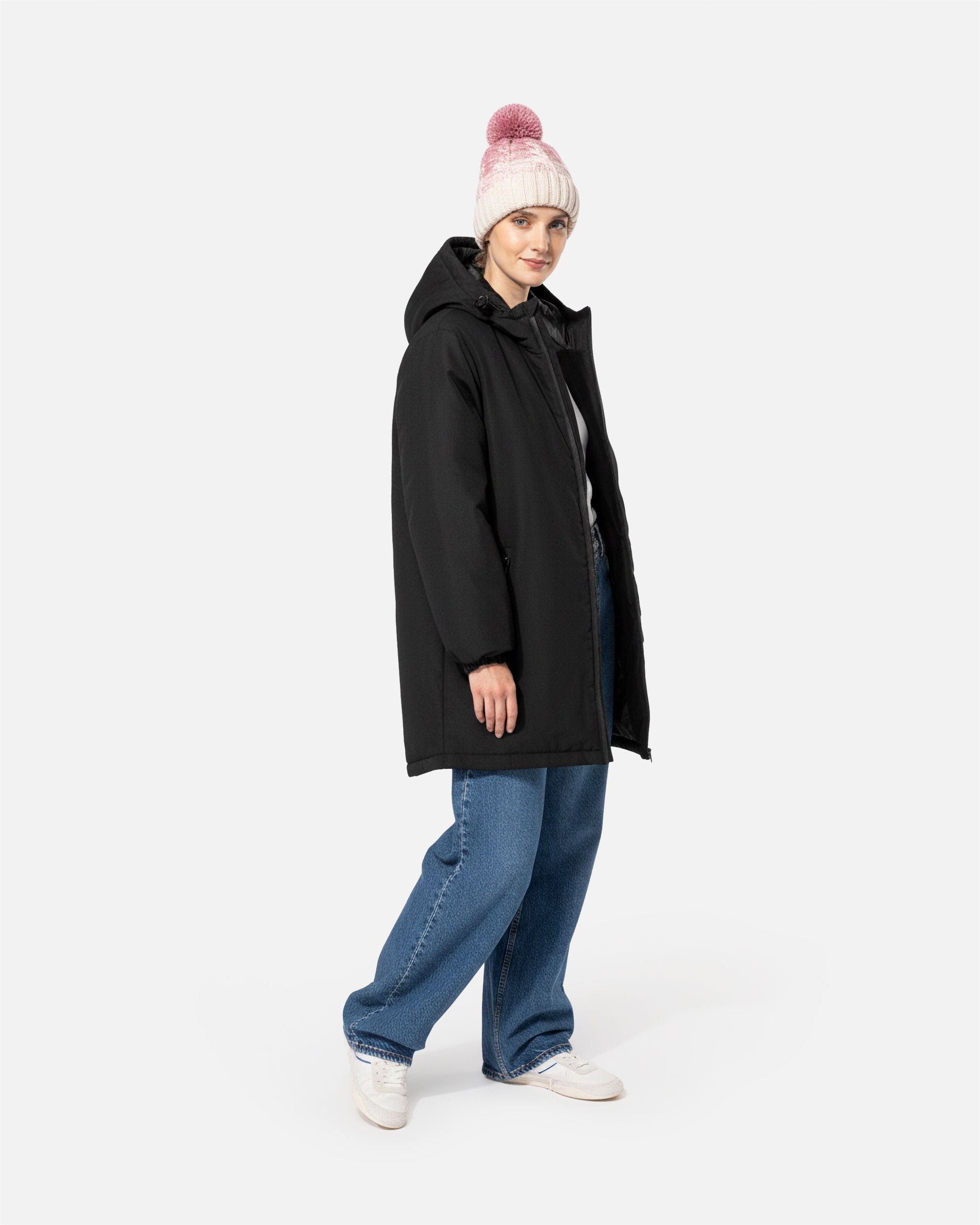 Farbverlauf Mütze mit Bommel von VIVID