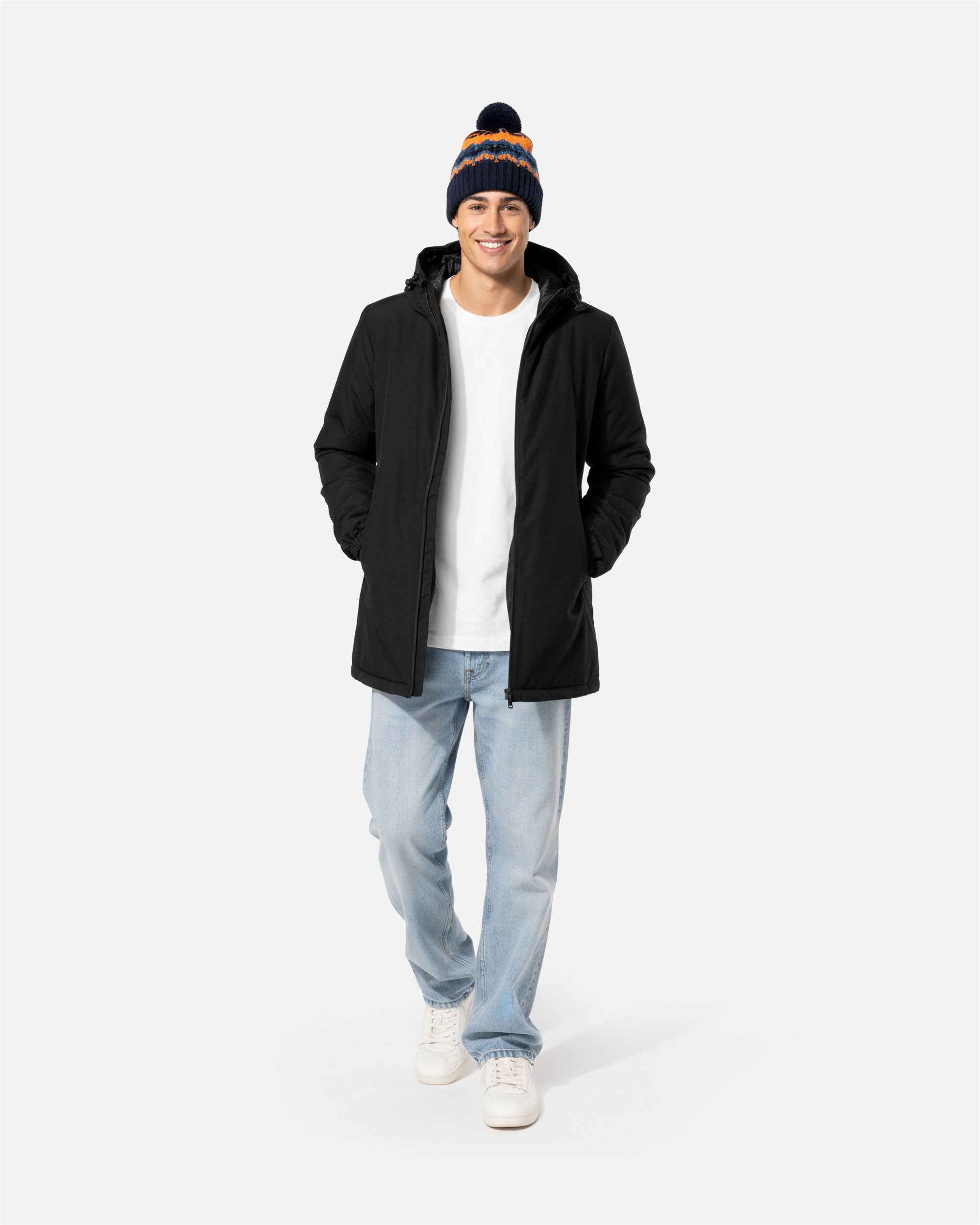 Retro-Look Mütze mit Bommel von VIVID