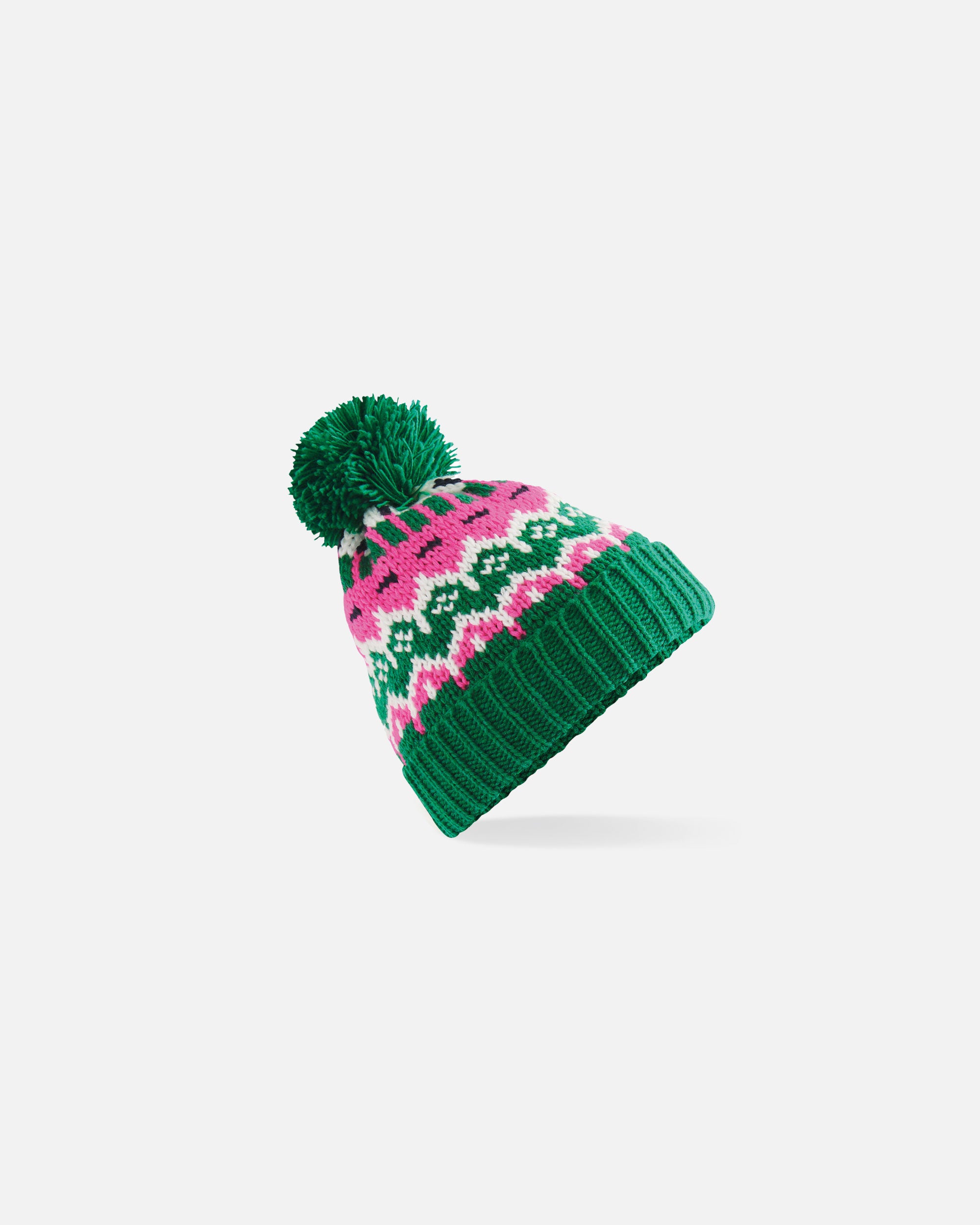 Retro-Look Mütze mit Bommel