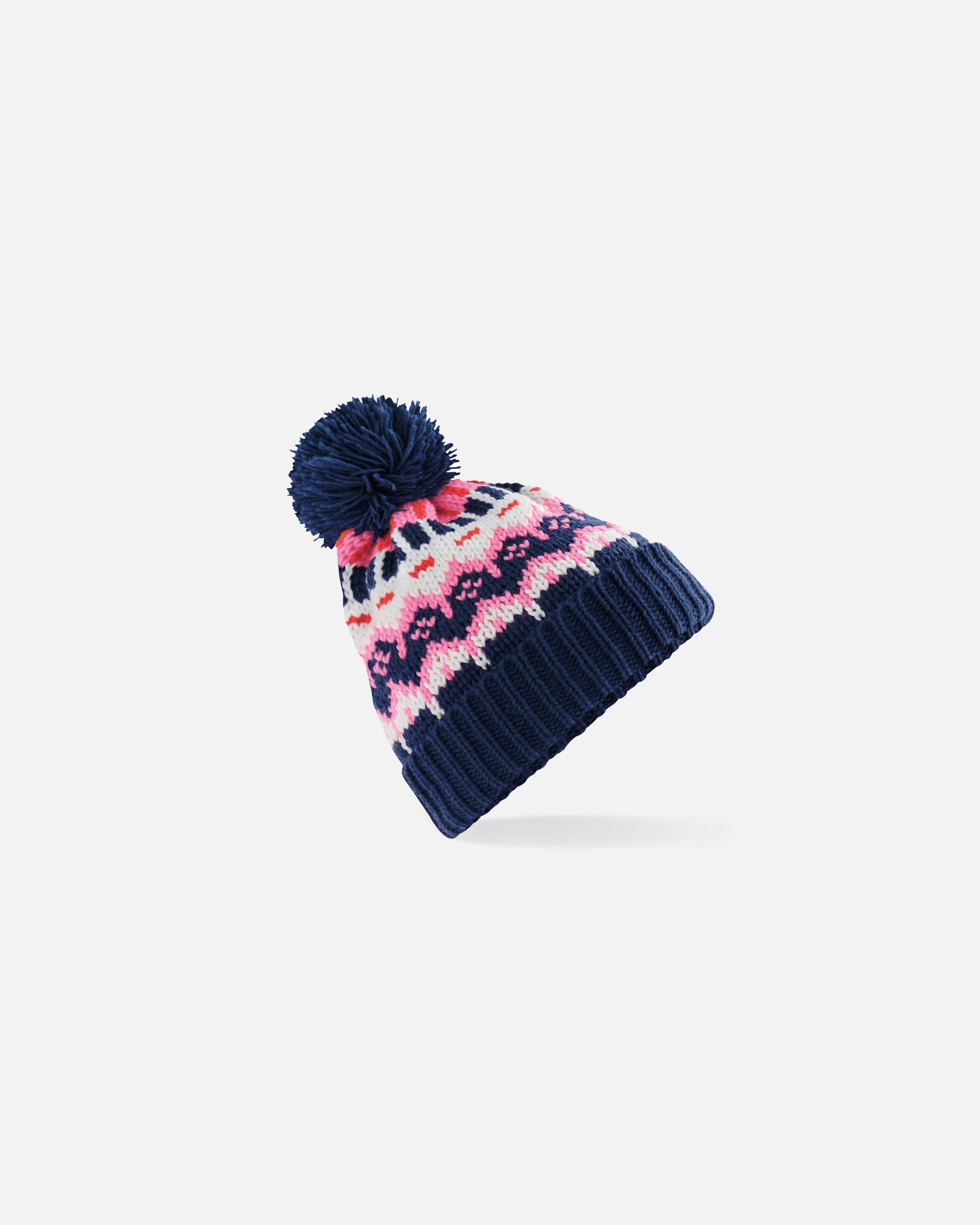 Retro-Look Mütze mit Bommel
