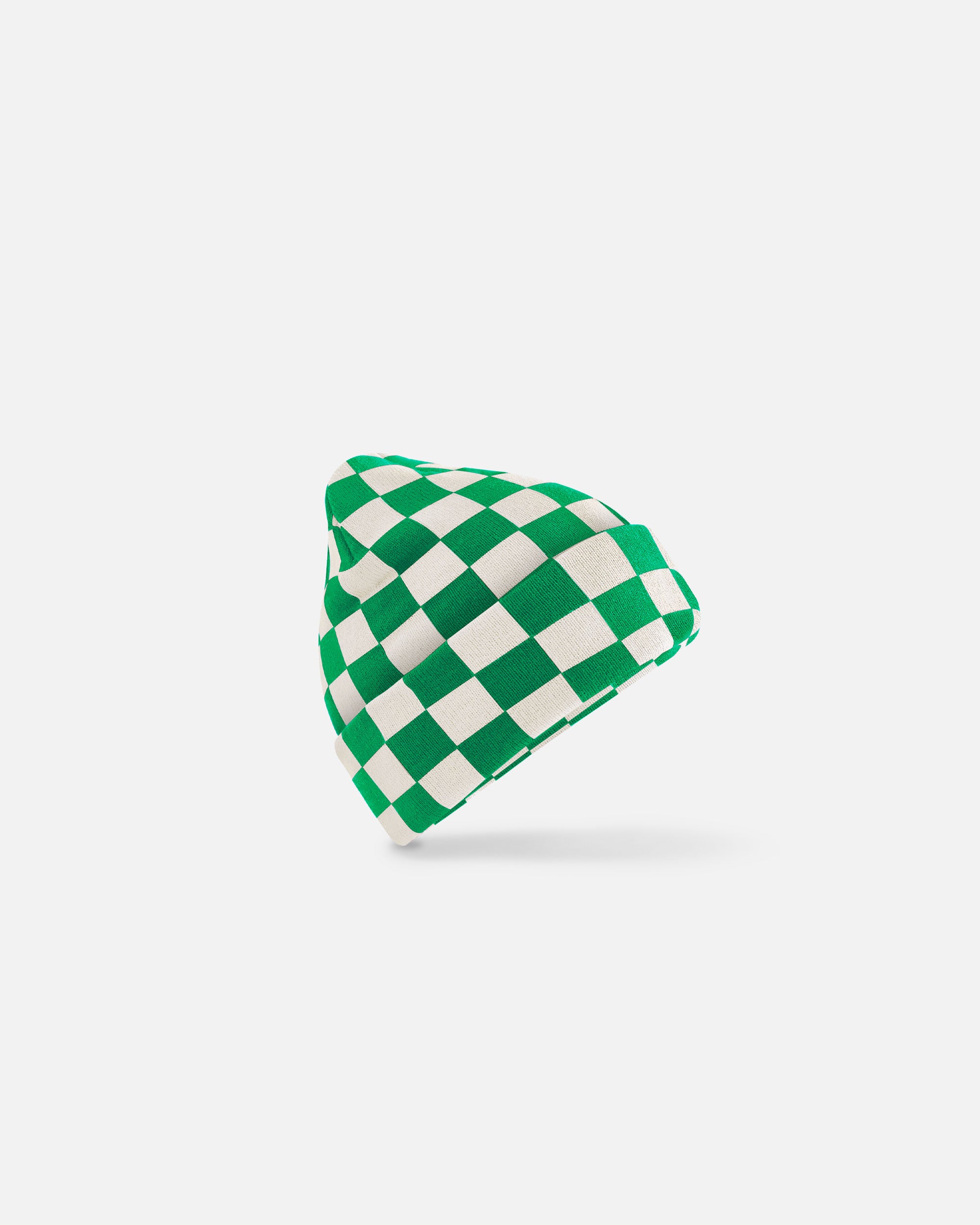Schachbrettmuster Mütze Kelly Green-Off White Muster von VIVID